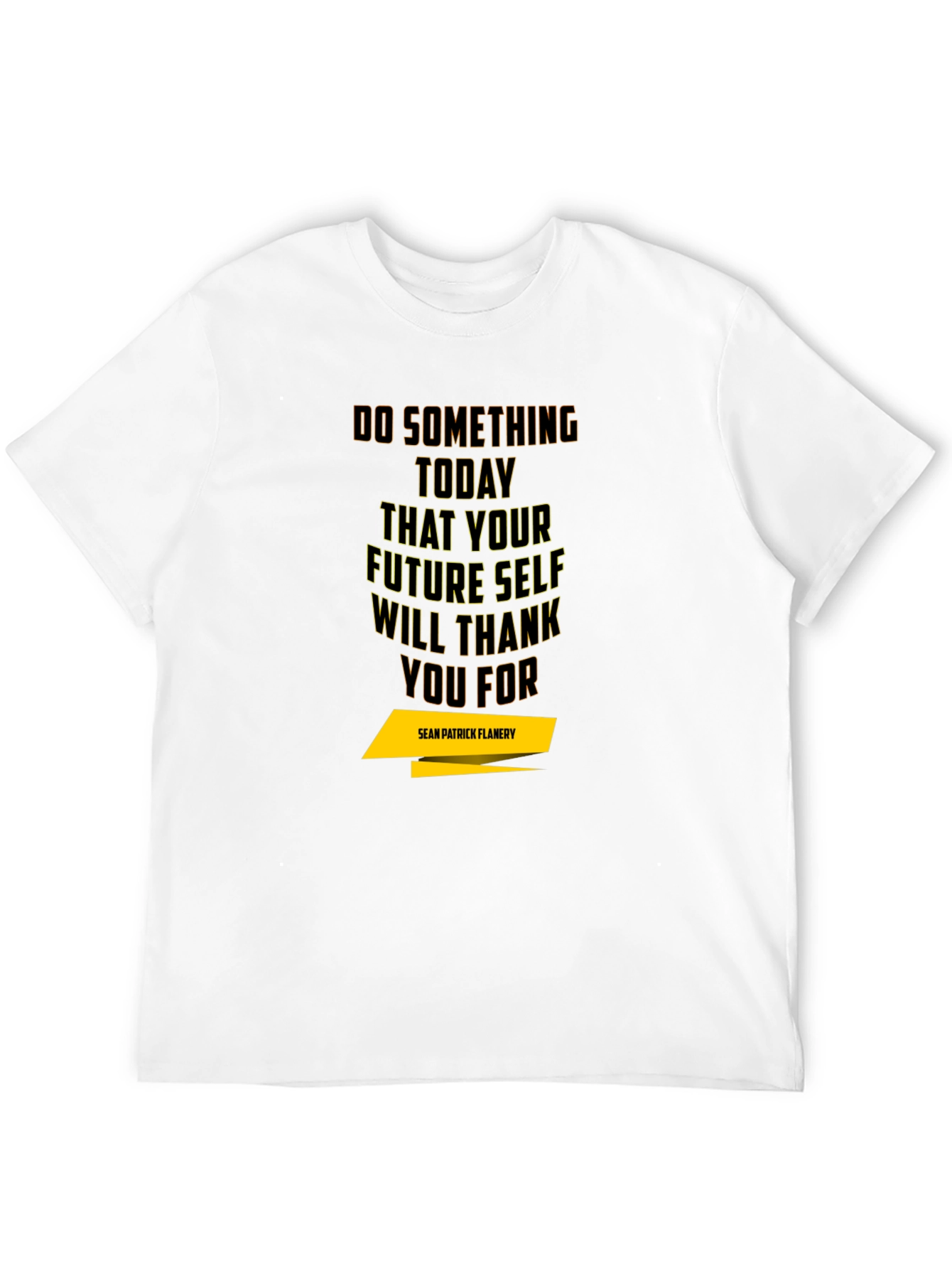 Black Inspirational T-Shirt - 'Do Something Today' Black Tee view 12
