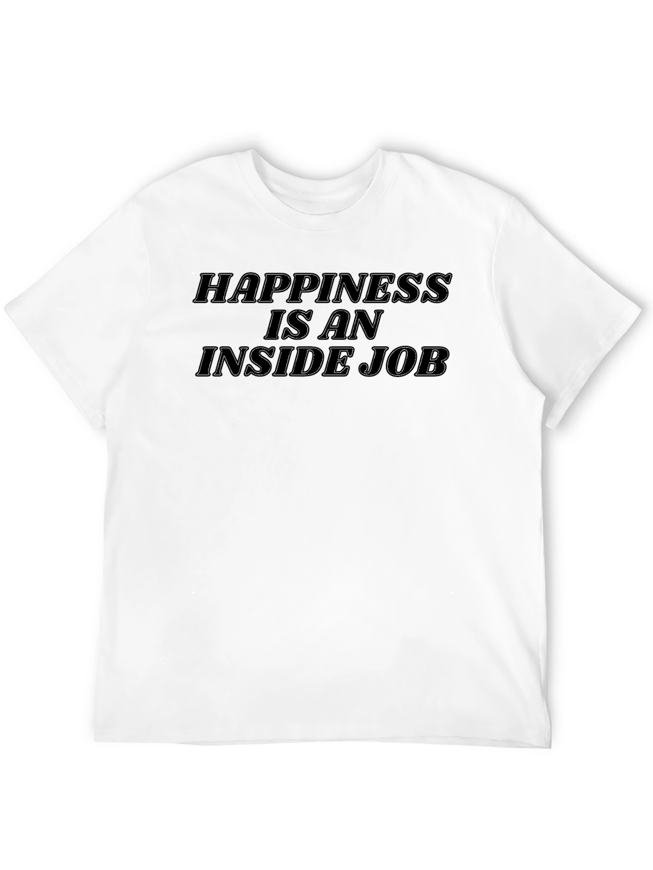 Black Happiness Inside Job Graphic Tee view 12