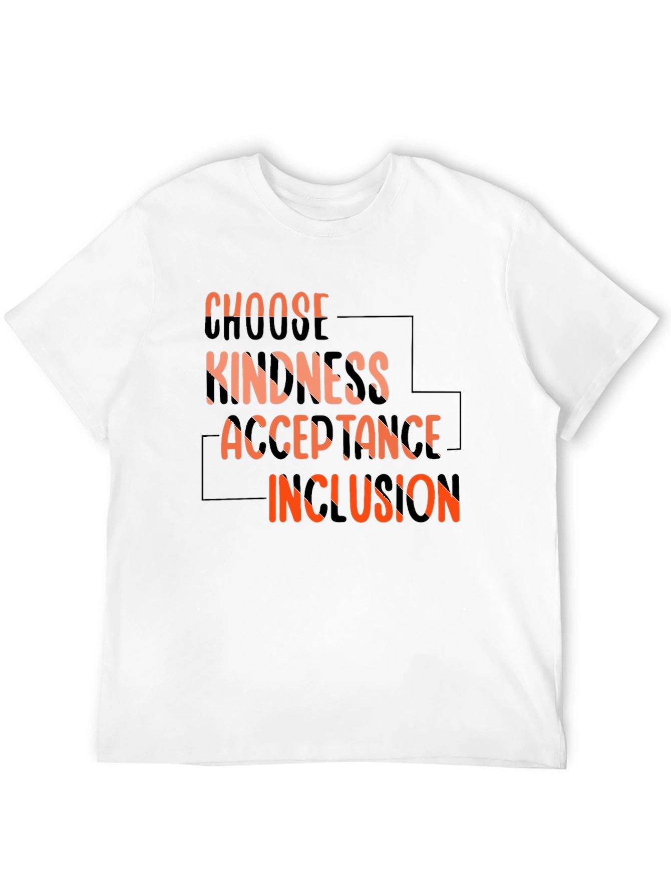 Black Choose Kindness, Acceptance, Inclusion T-Shirt view 12