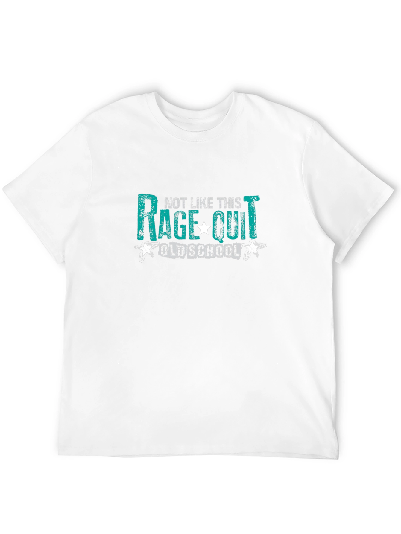 Black Rage Quit Old School Graphic T-Shirt view 12