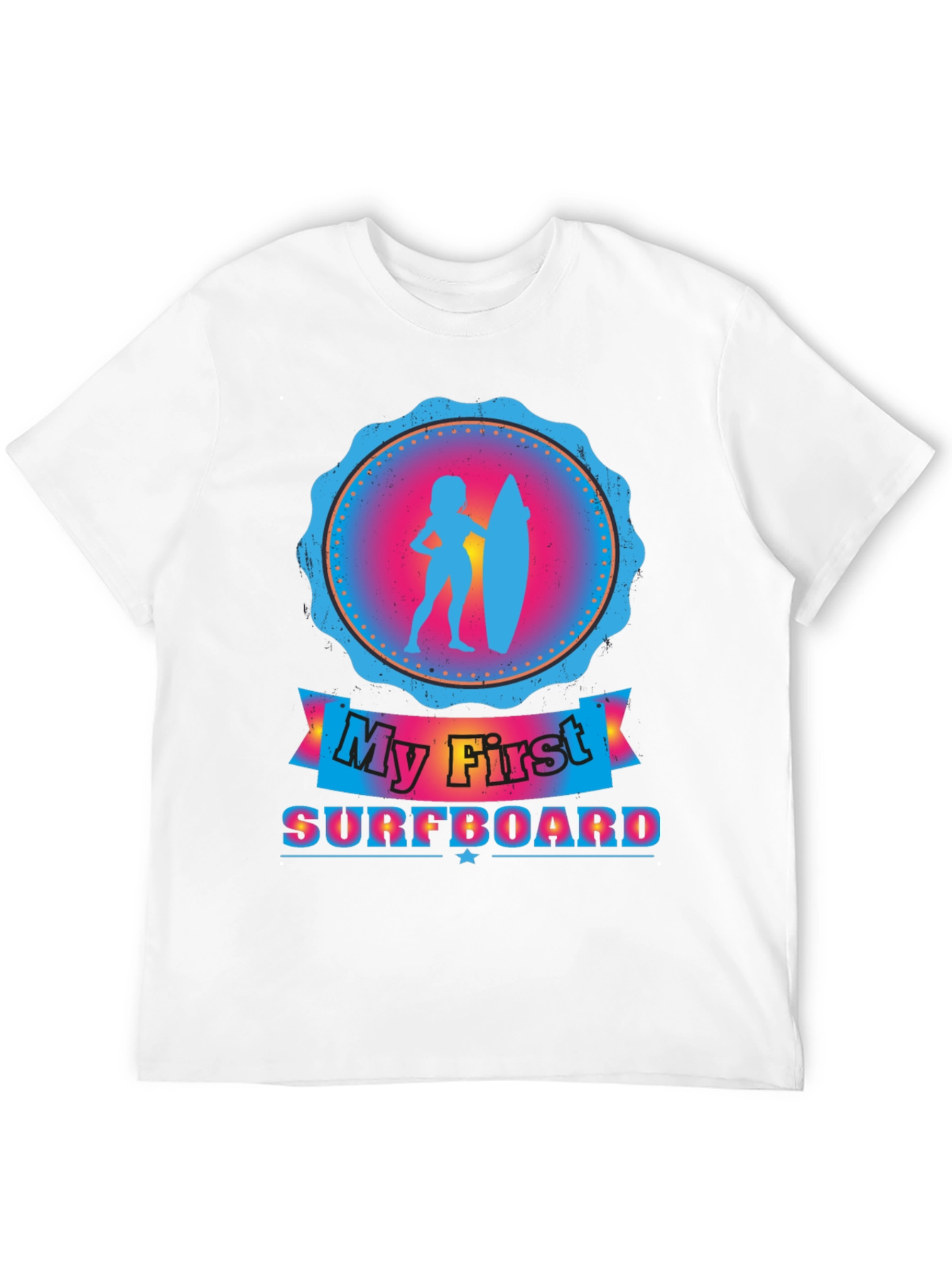 Black My First Surfboard Tee - Black view 12