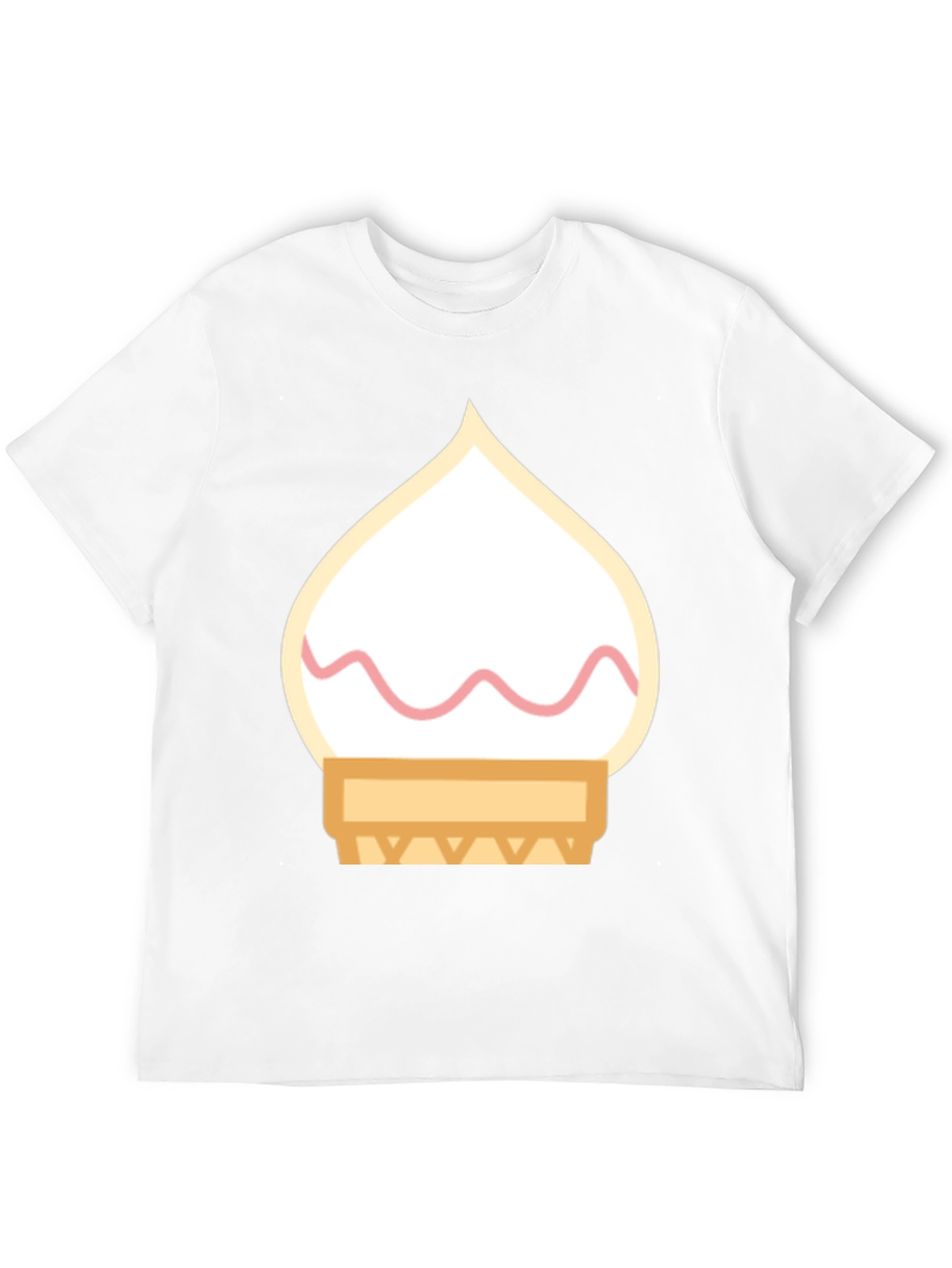 Black Ice Cream Cone Graphic Tee - Black Cotton T-Shirt view 12