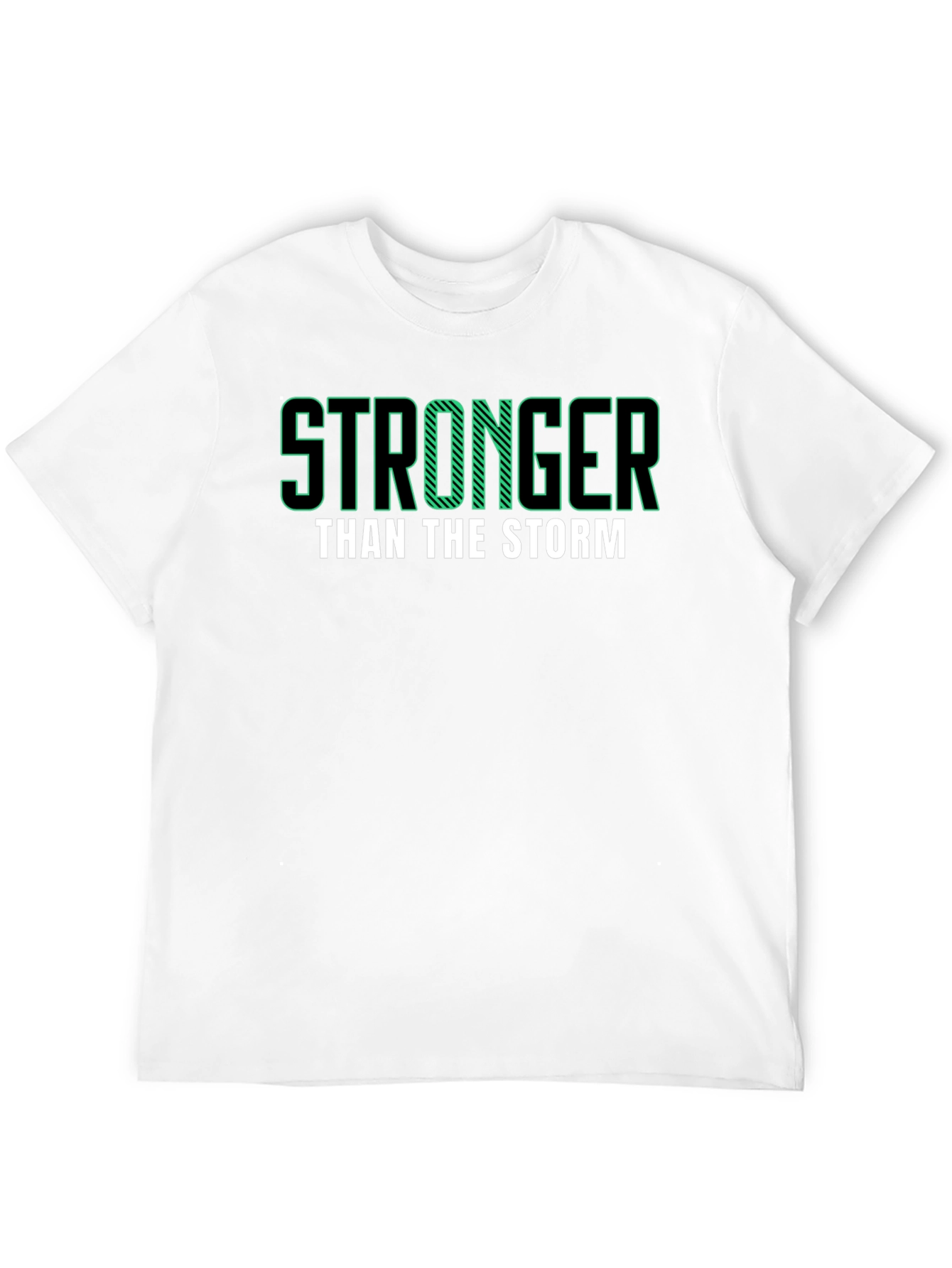 Black Stronger Than The Storm Graphic Tee view 12