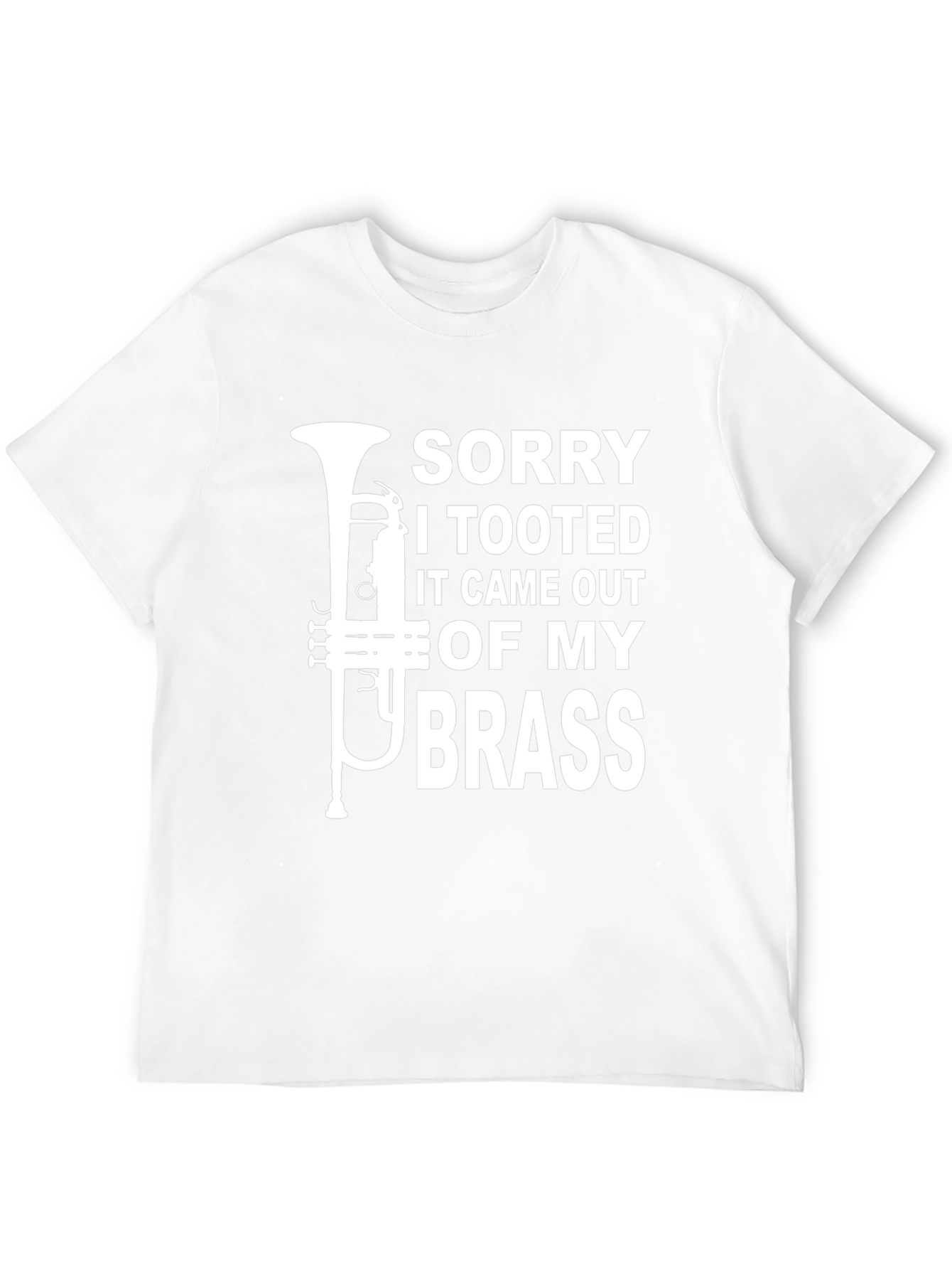 Black Sorry I Tooted Brass T-Shirt - Funny Musician Tee view 12