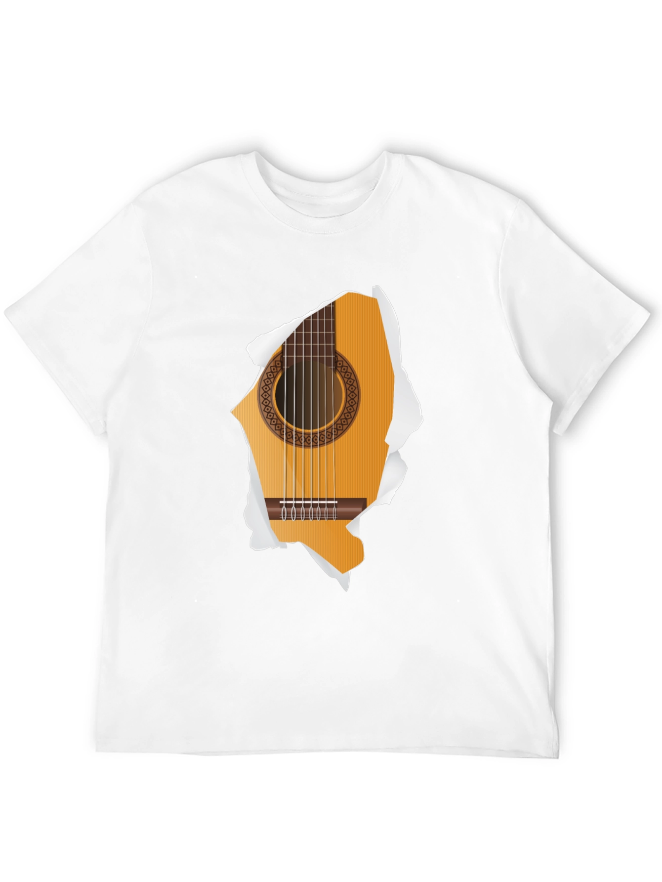 Guitar Ripped T-Shirt - Music Lover Tee - 12