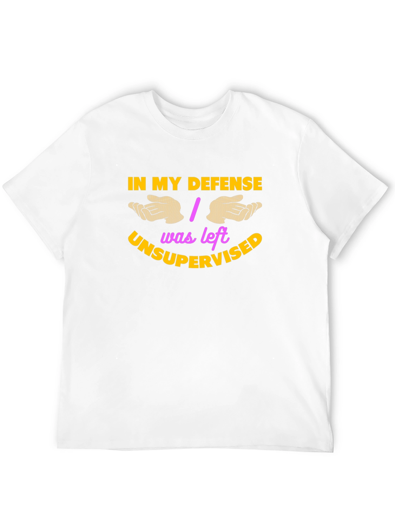 Black Funny In My Defense Unsupervised Graphic Tee view 12