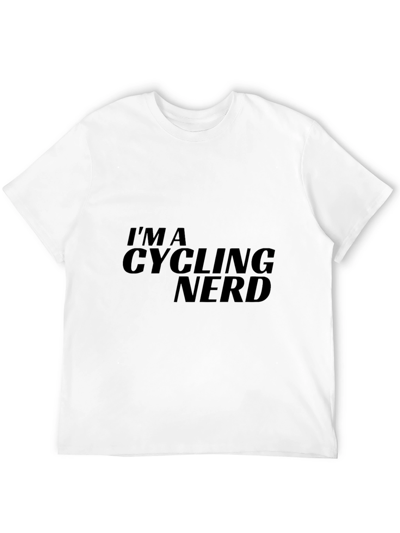 Black Cycling Nerd Graphic T-Shirt view 12