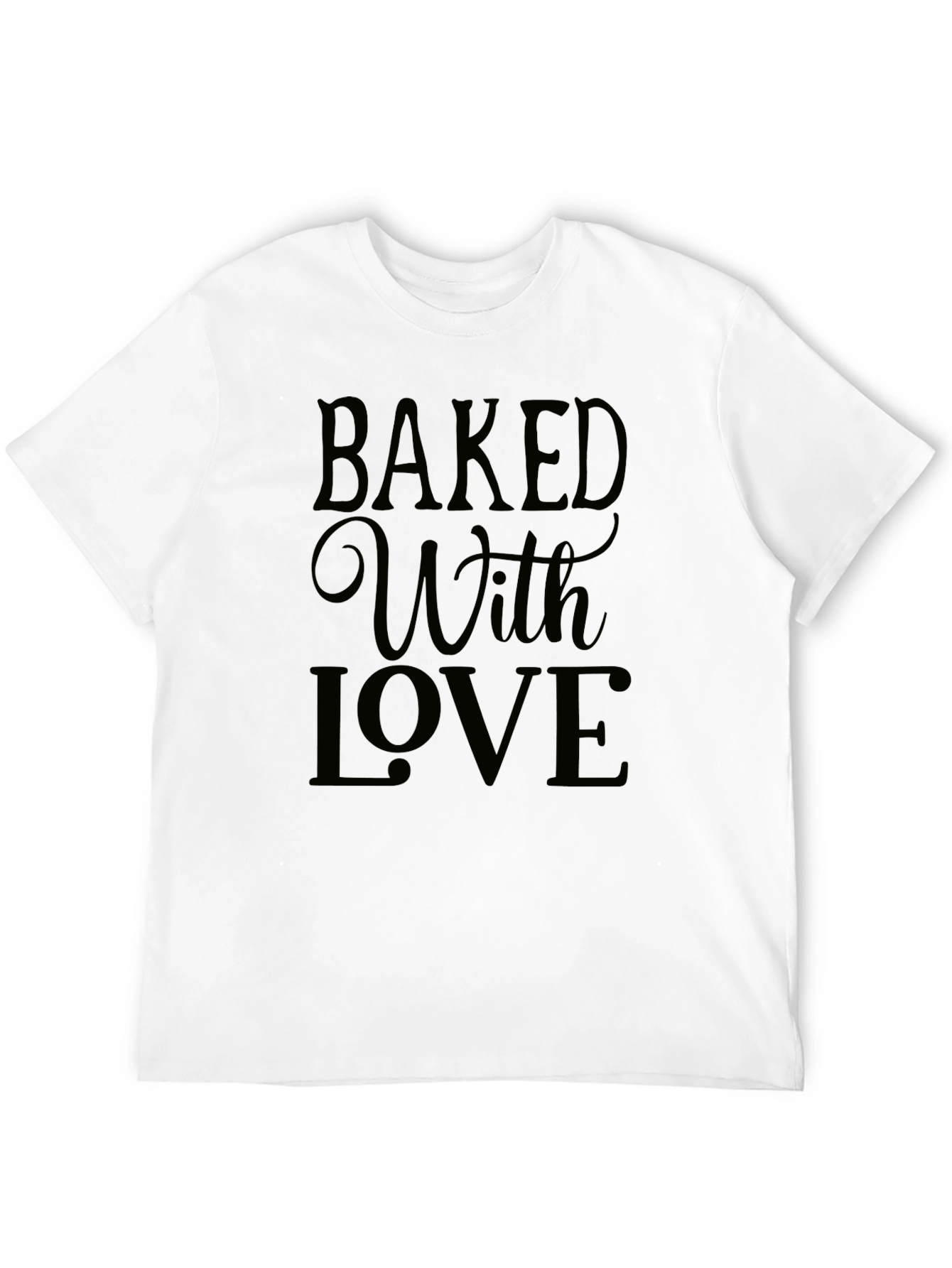 Black Baked With Love Graphic T-Shirt view 12
