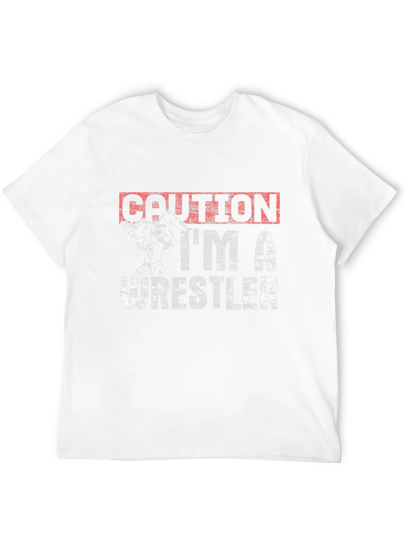Caution Wrestler Graphic T-Shirt - 12