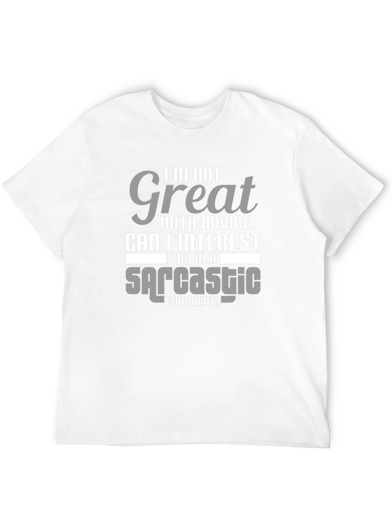 Black Sarcastic Comment T-Shirt - Humorous Tee view 12