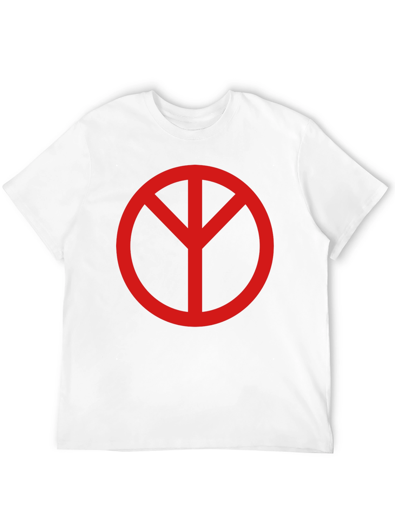 Black Peace Symbol Graphic Tee - Unisex Black T-Shirt view 12