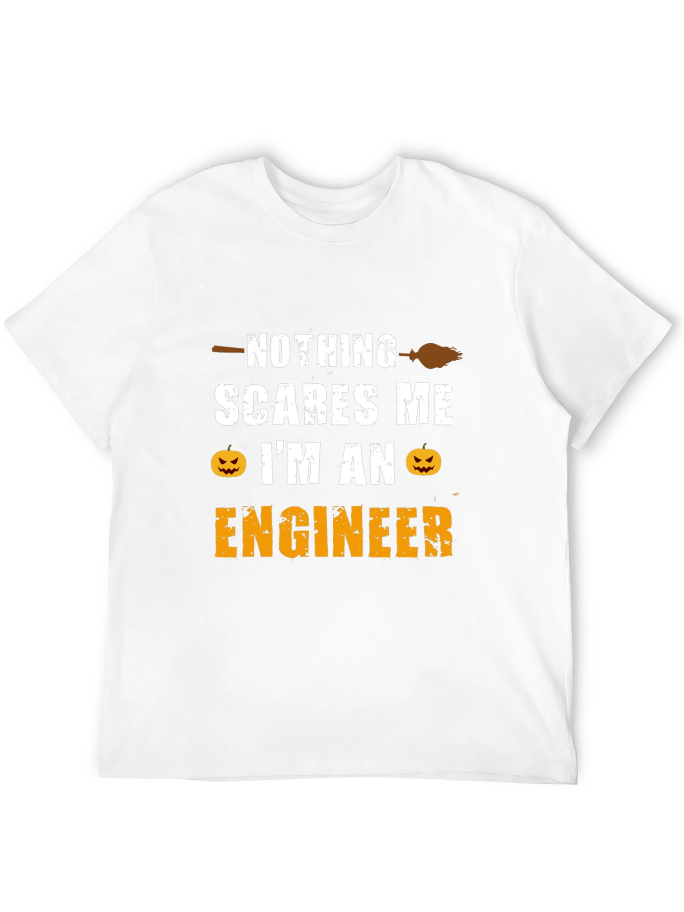 Black Nothing Scares Me I'm An Engineer T-Shirt view 12