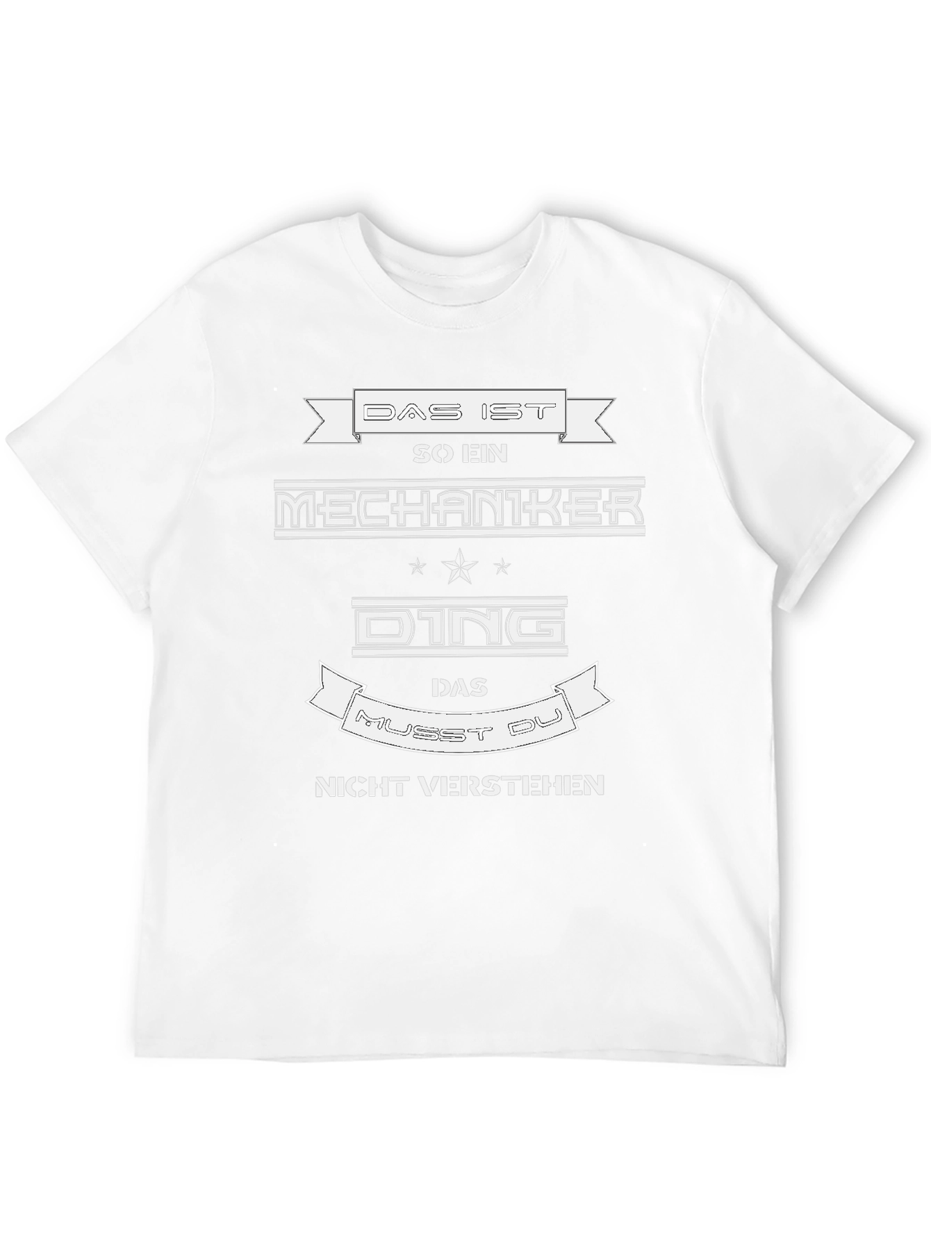 Black Mechanic T-Shirt - Funny German Slogan view 12