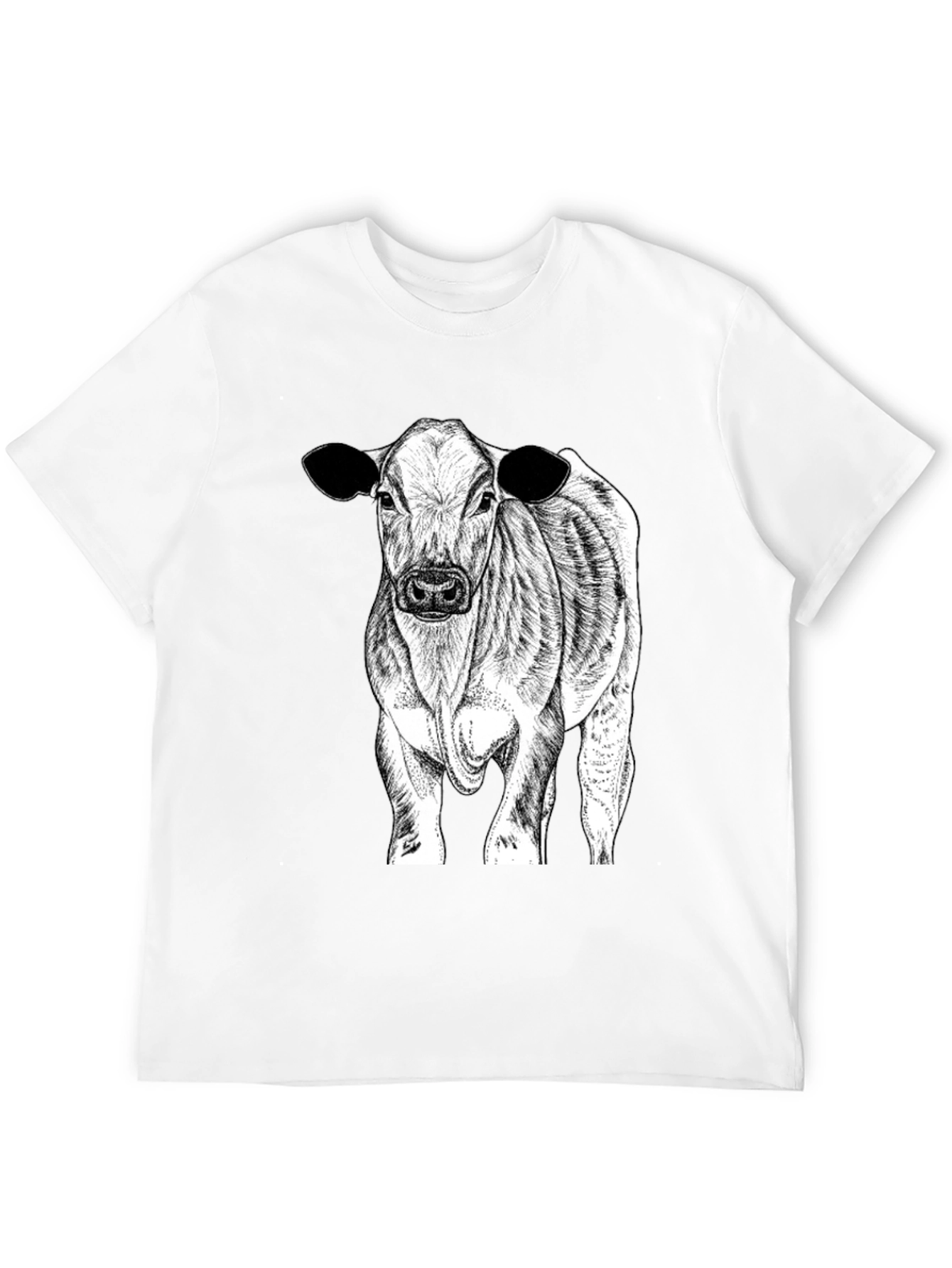Black Cow Graphic Tee - Black Cotton Blend view 12