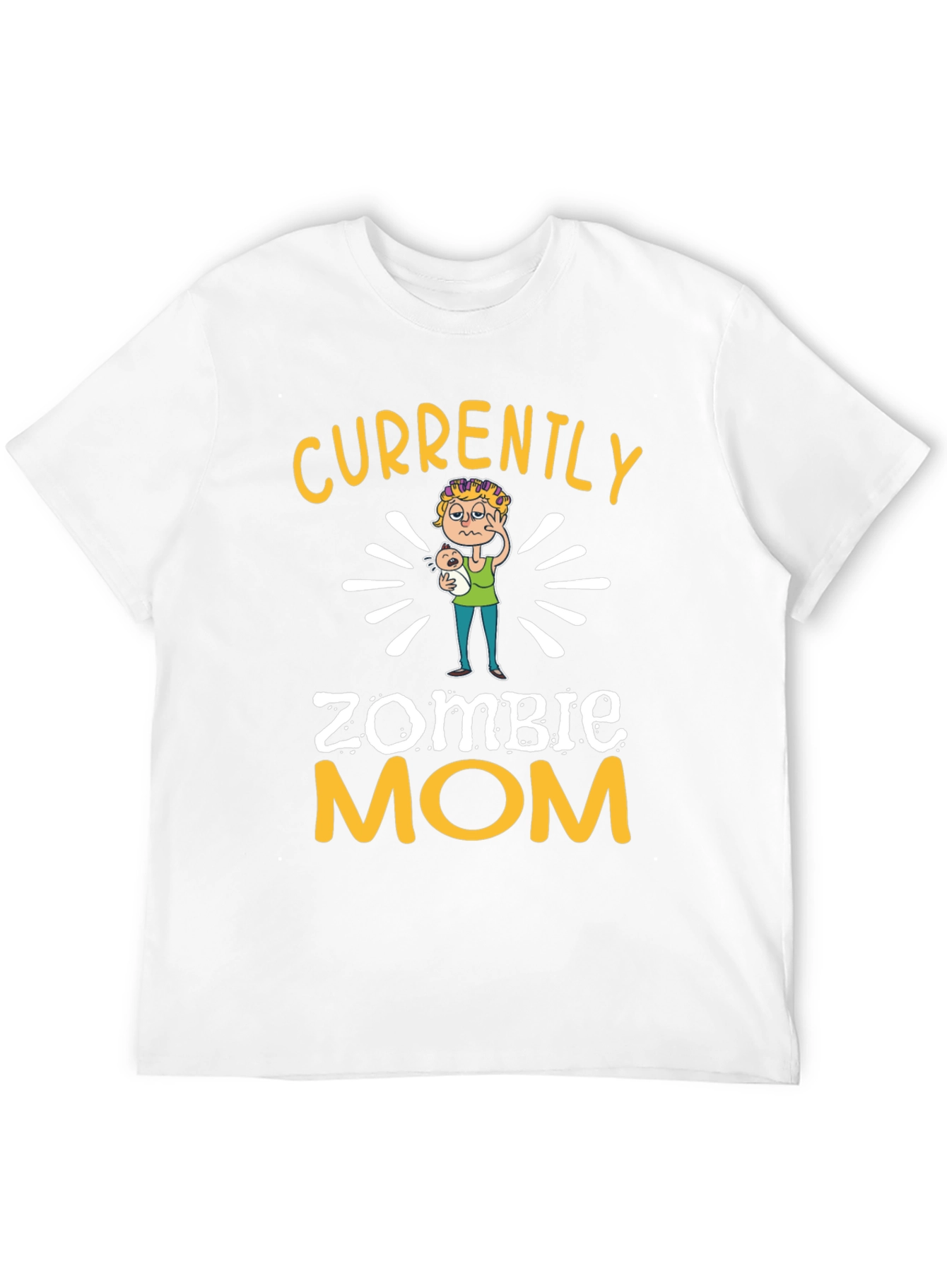 Black Zombie Mom Graphic T-Shirt - Funny Mother's Day Tee view 12