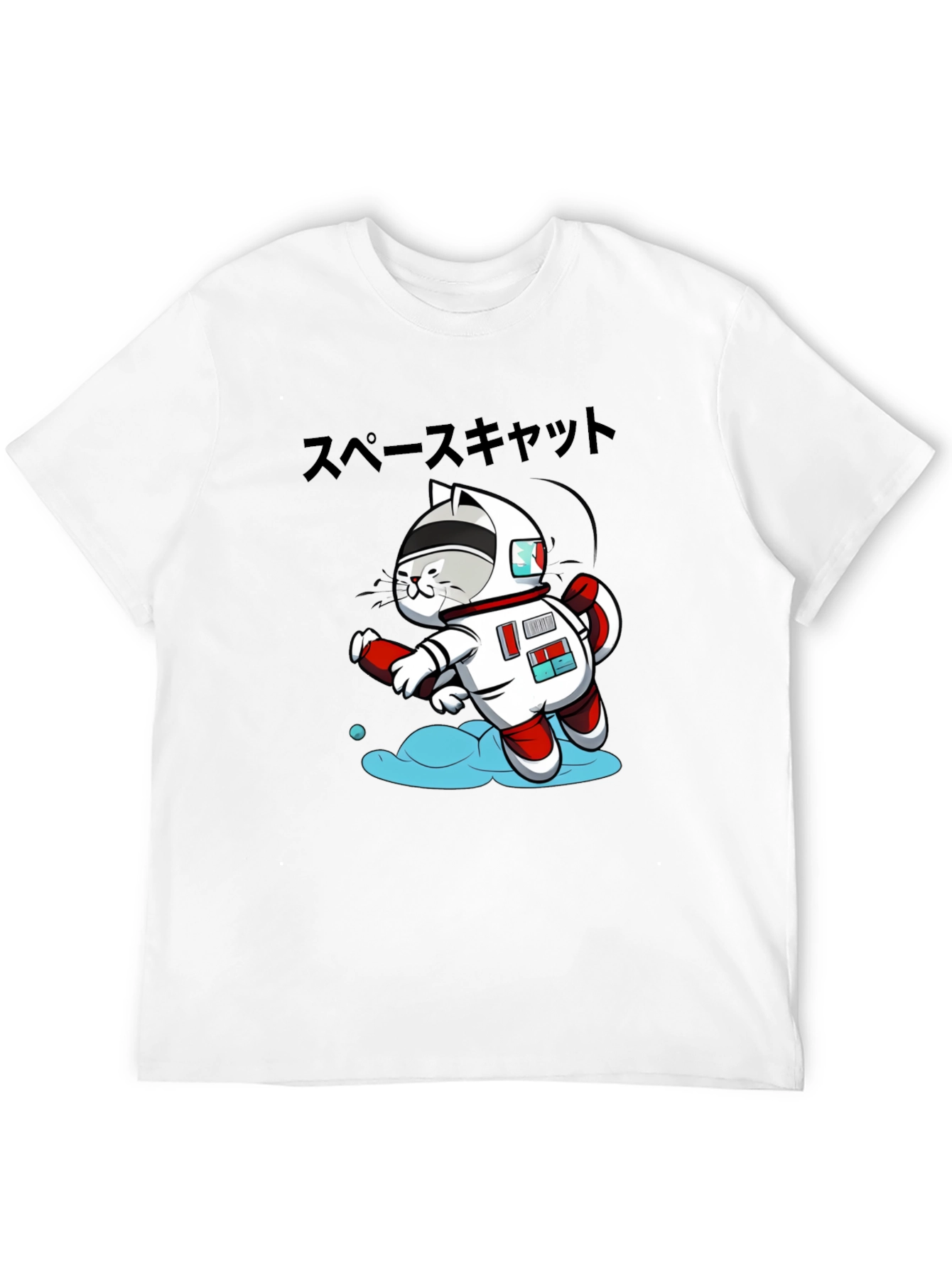 Black Space Cat T-Shirt view 12