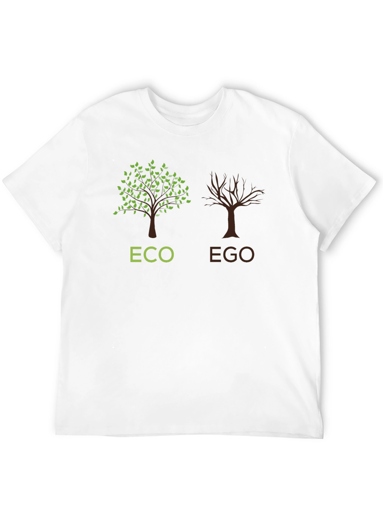 Black Eco vs Ego Graphic T-Shirt view 12