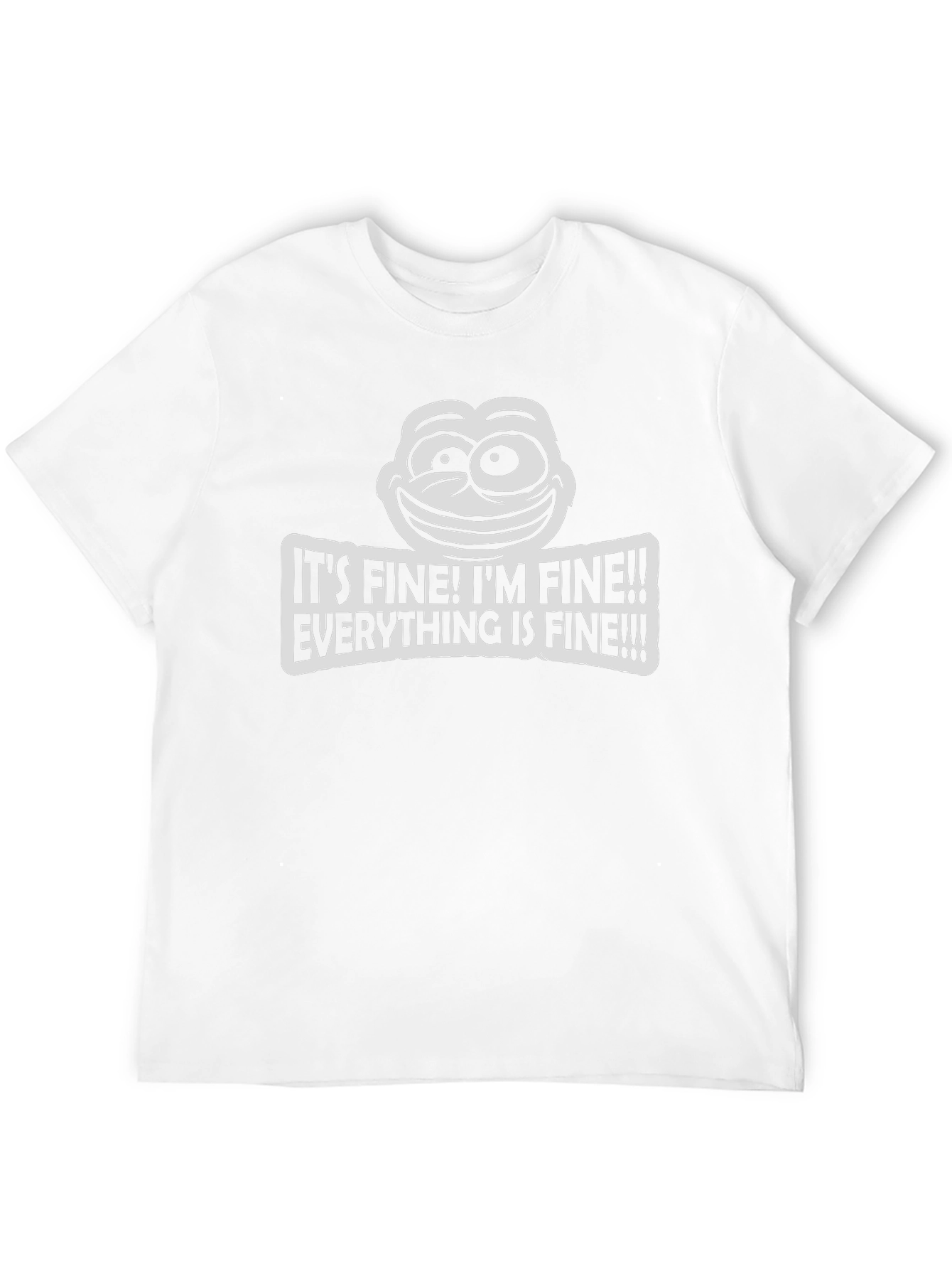 Black It's Fine! Men's Funny Graphic T-Shirt view 12