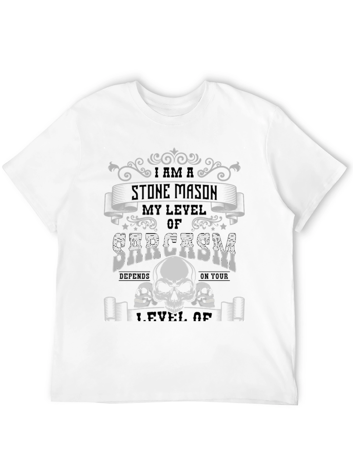 Black Stone Mason Sarcasm T-Shirt view 12