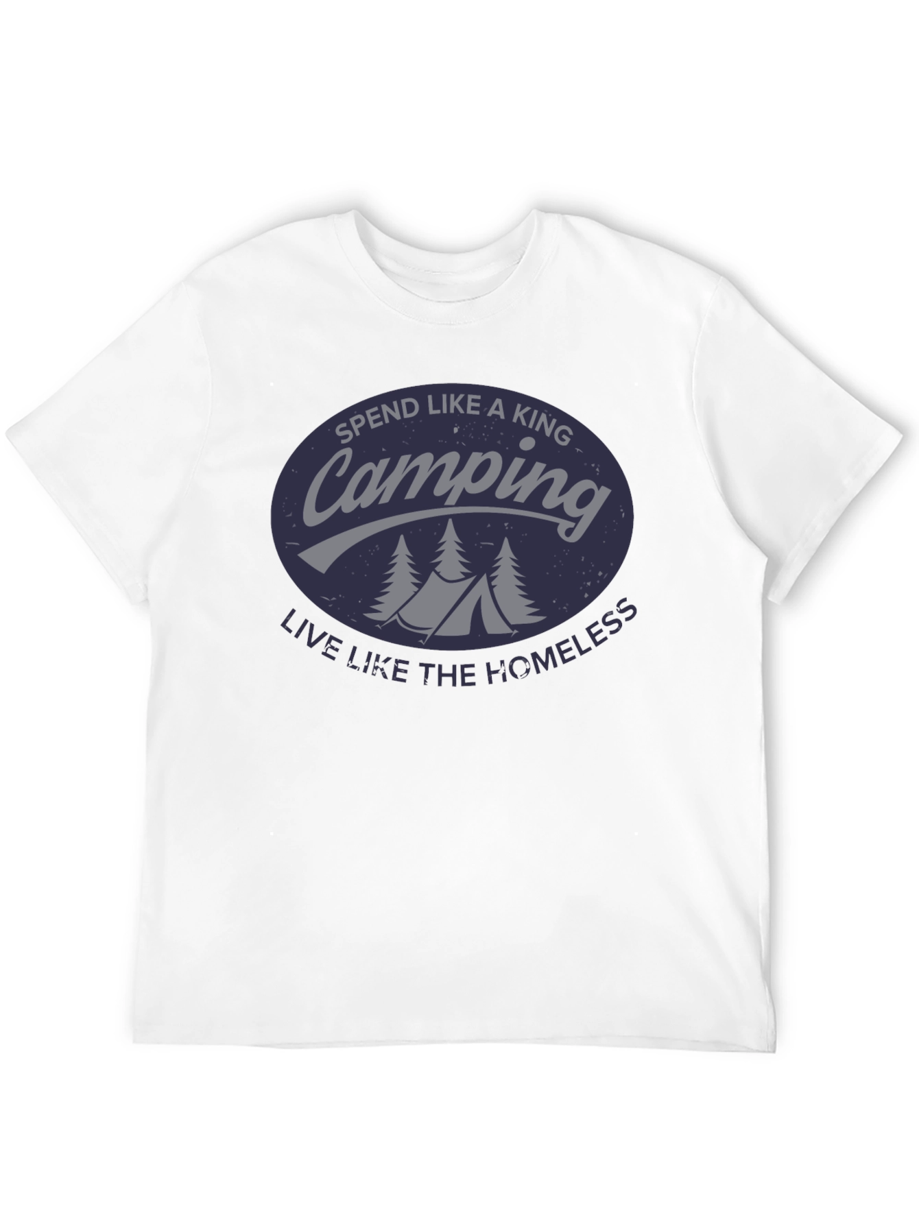 Black Camping King T-Shirt - Funny Outdoor Adventure Tee view 12