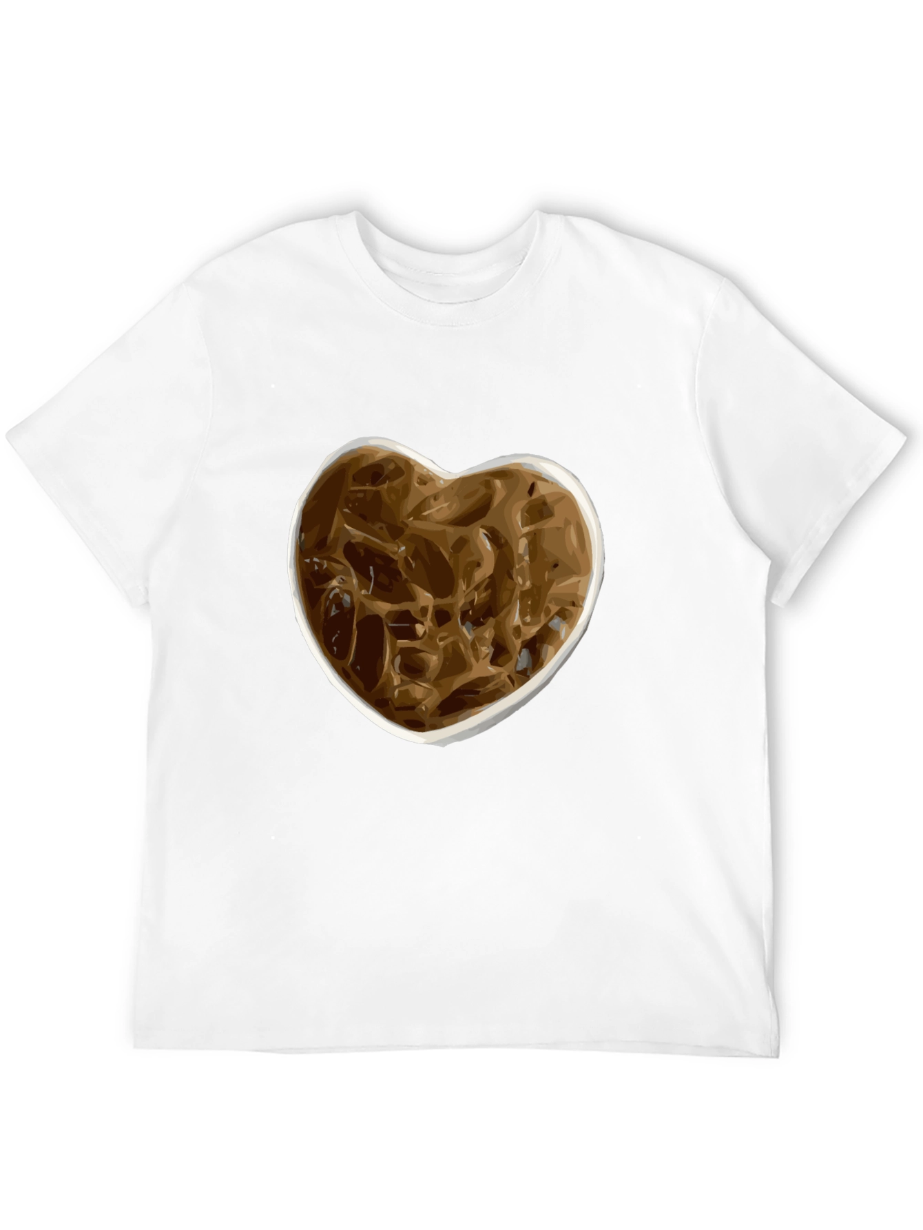 Black Iced Coffee Heart Graphic Tee - Casual Style view 12