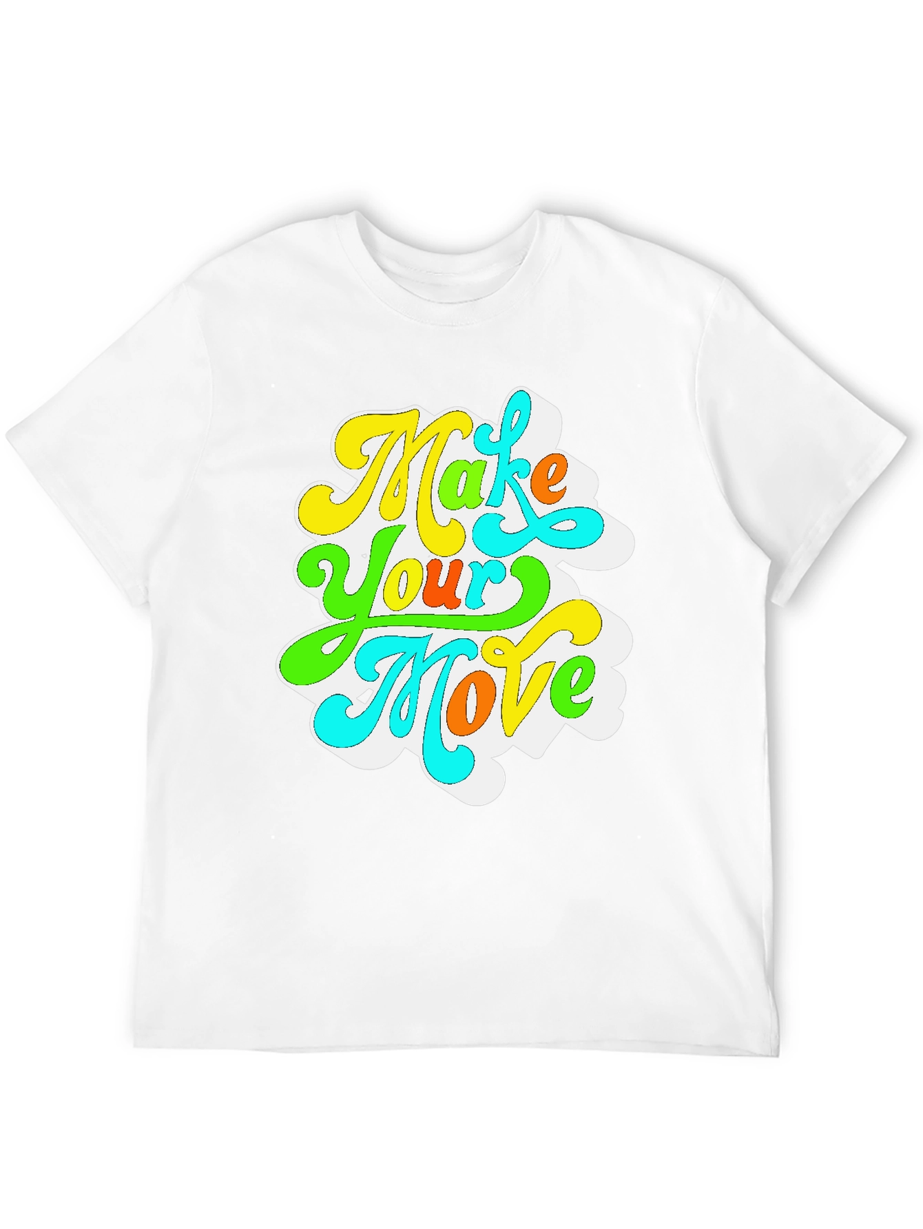 Black Make Your Move Retro Graphic T-Shirt view 12