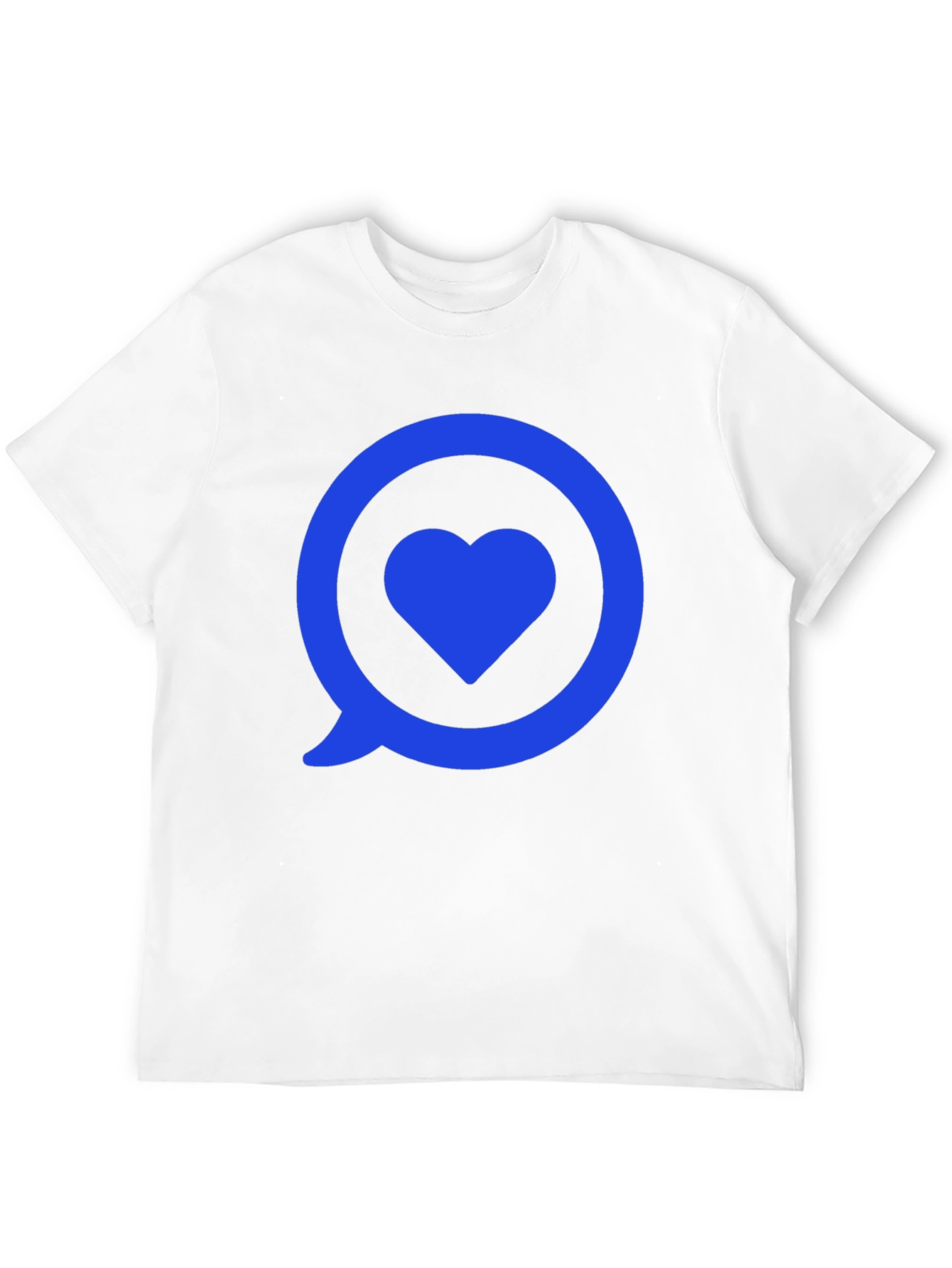 Black Heart in Speech Bubble Graphic Tee - Modern Style view 12