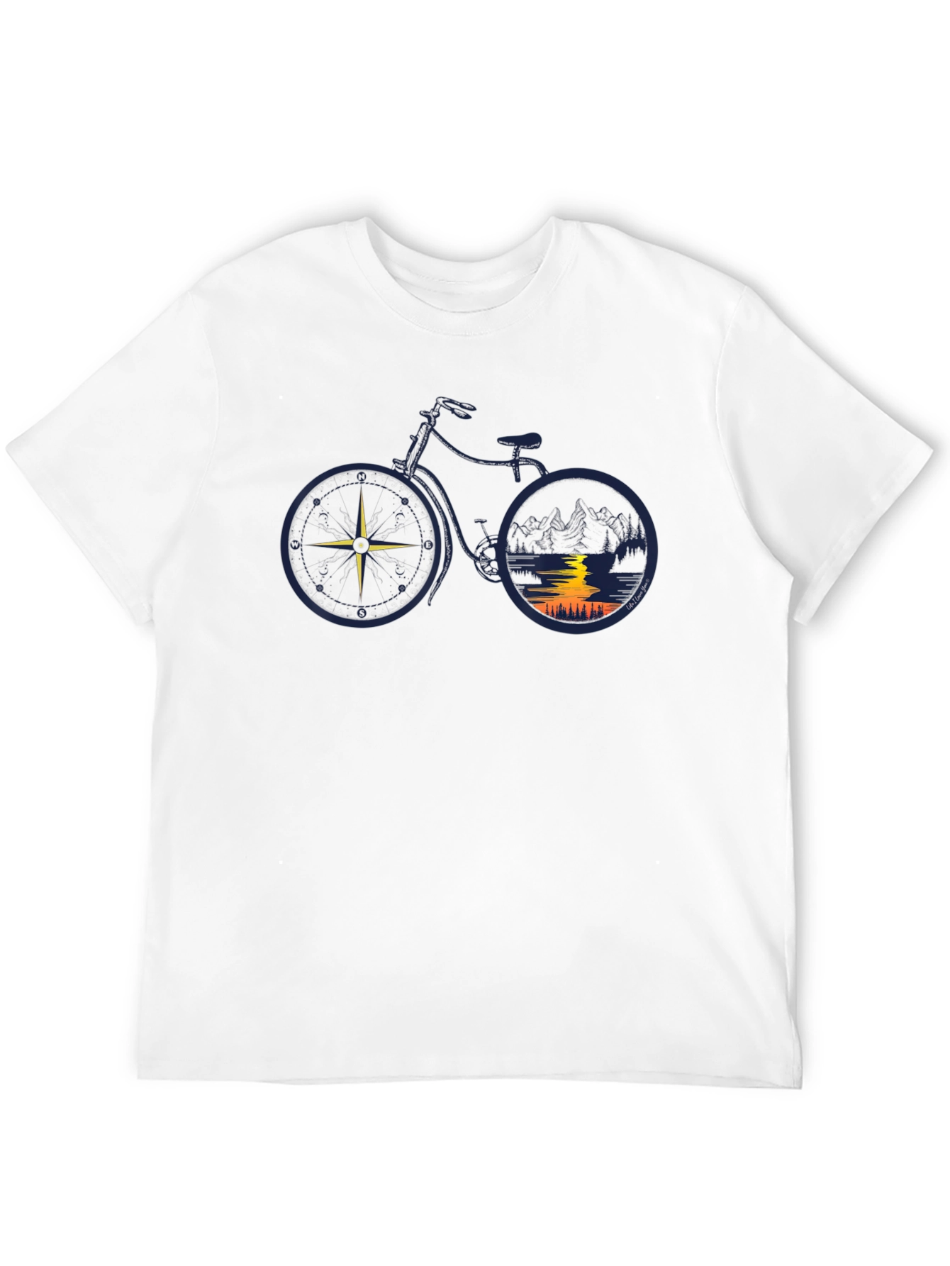 Black Nature Bike Graphic Tee - Adventure Awaits! view 12