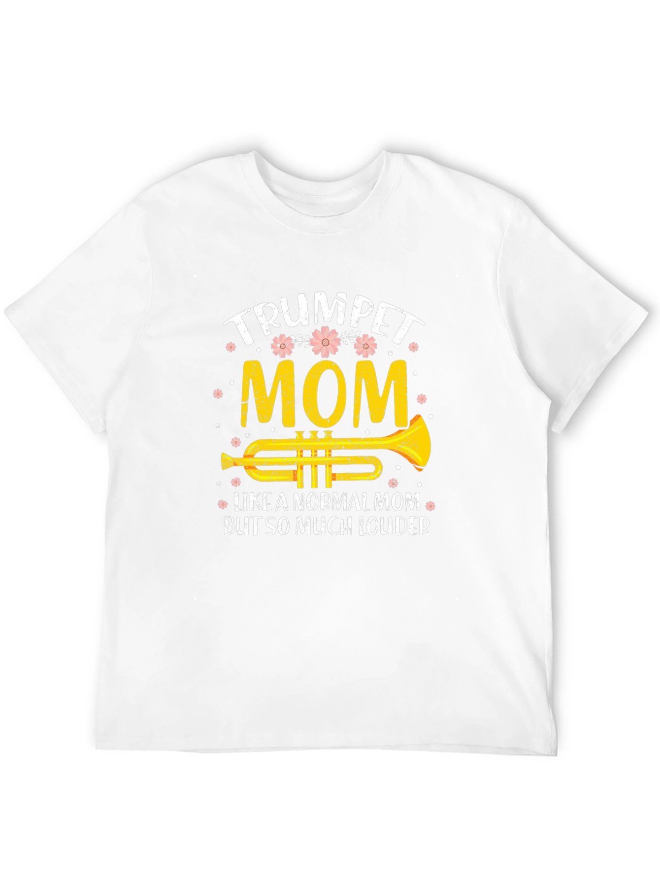 Black Trumpet Mom T-Shirt, Musician Gift view 12