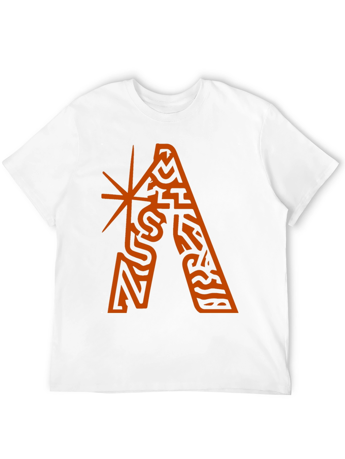 Black Abstract Graphic Tee - Black view 12