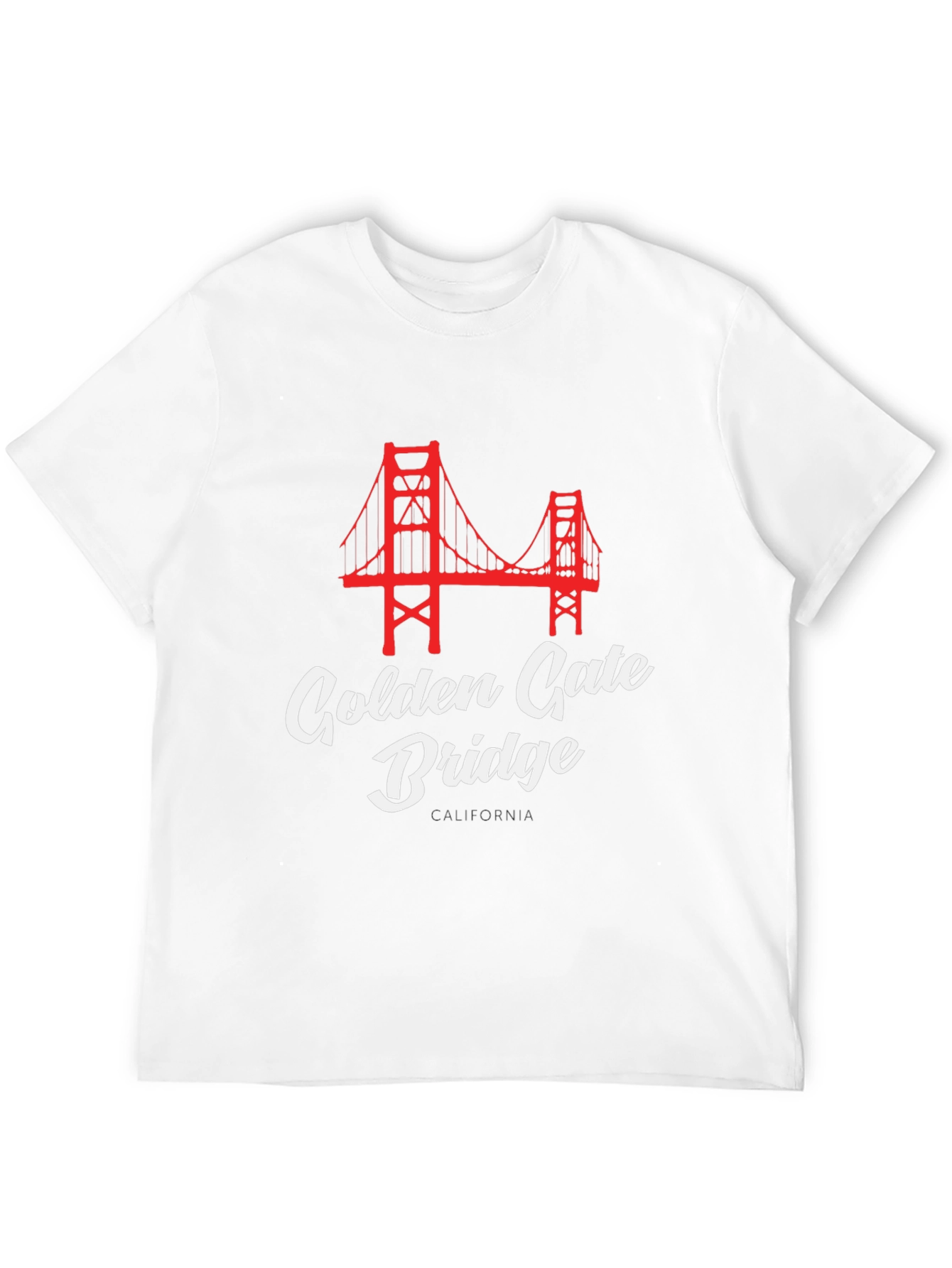 Black Golden Gate Bridge Graphic Tee view 12