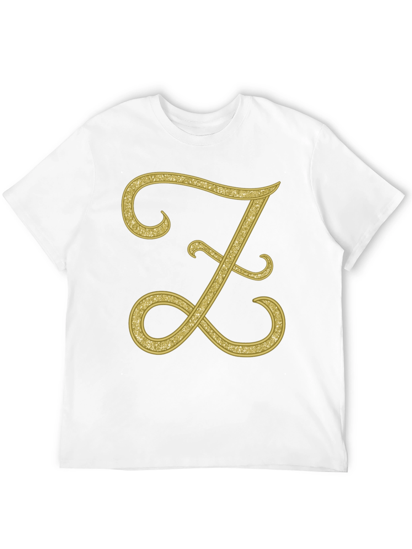 Black Elegant Letter Z T-Shirt - Stylish Initial Tee view 12