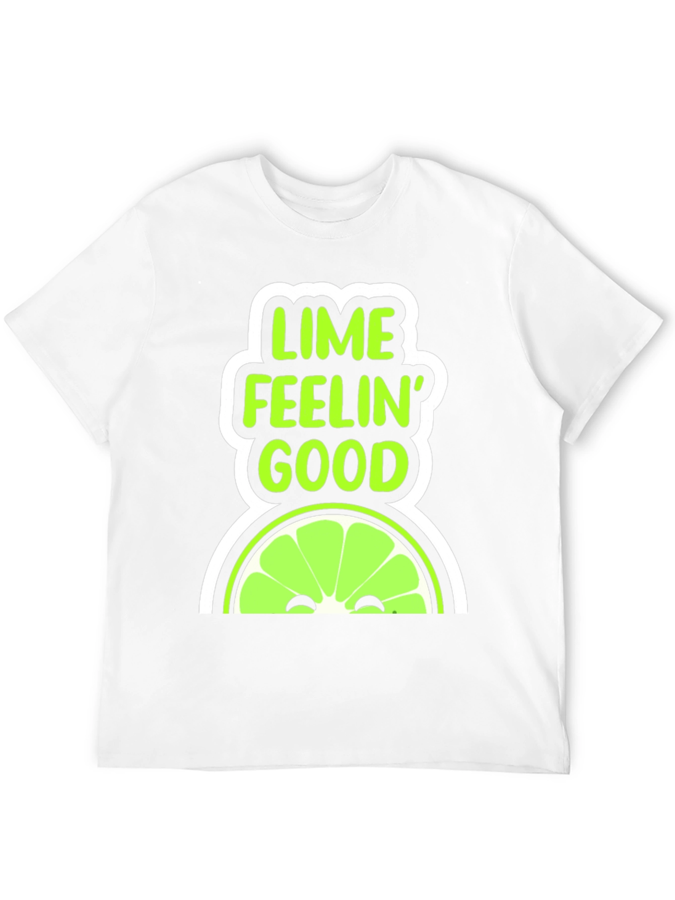 Black Lime Feelin' Good Graphic T-Shirt view 12