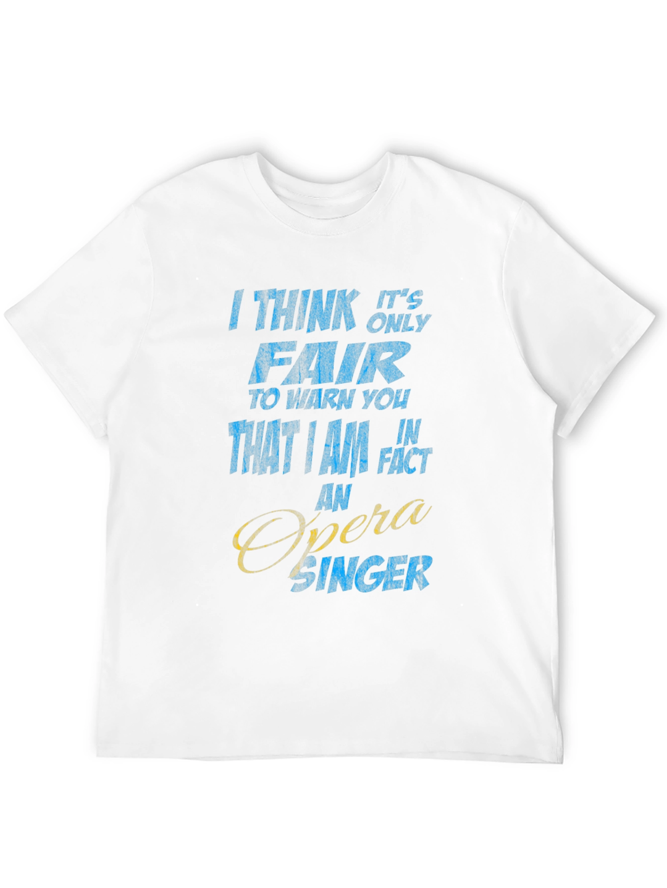 Black Opera Singer Novelty T-Shirt view 12