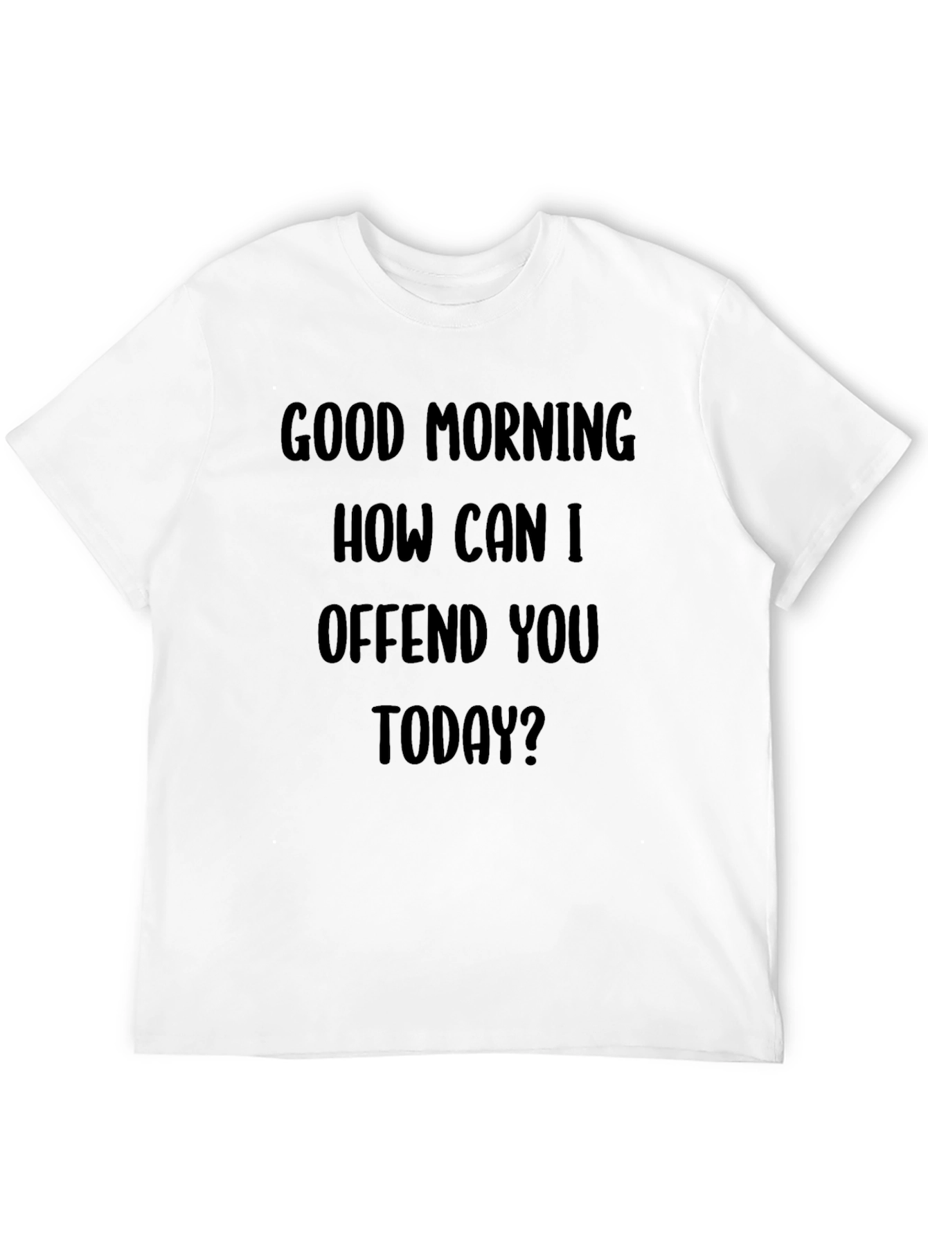 Black Funny "Offend You" Graphic Tee view 12