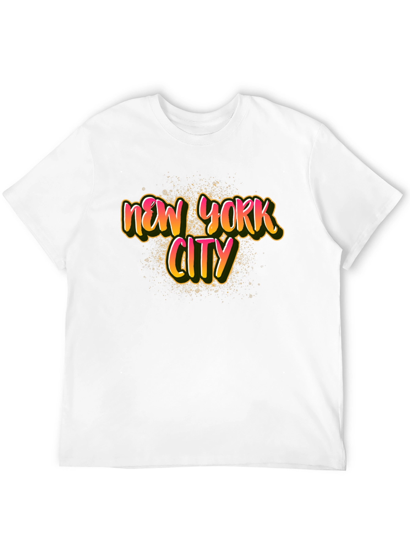 Black New York City Graphic Print Black T-Shirt view 12