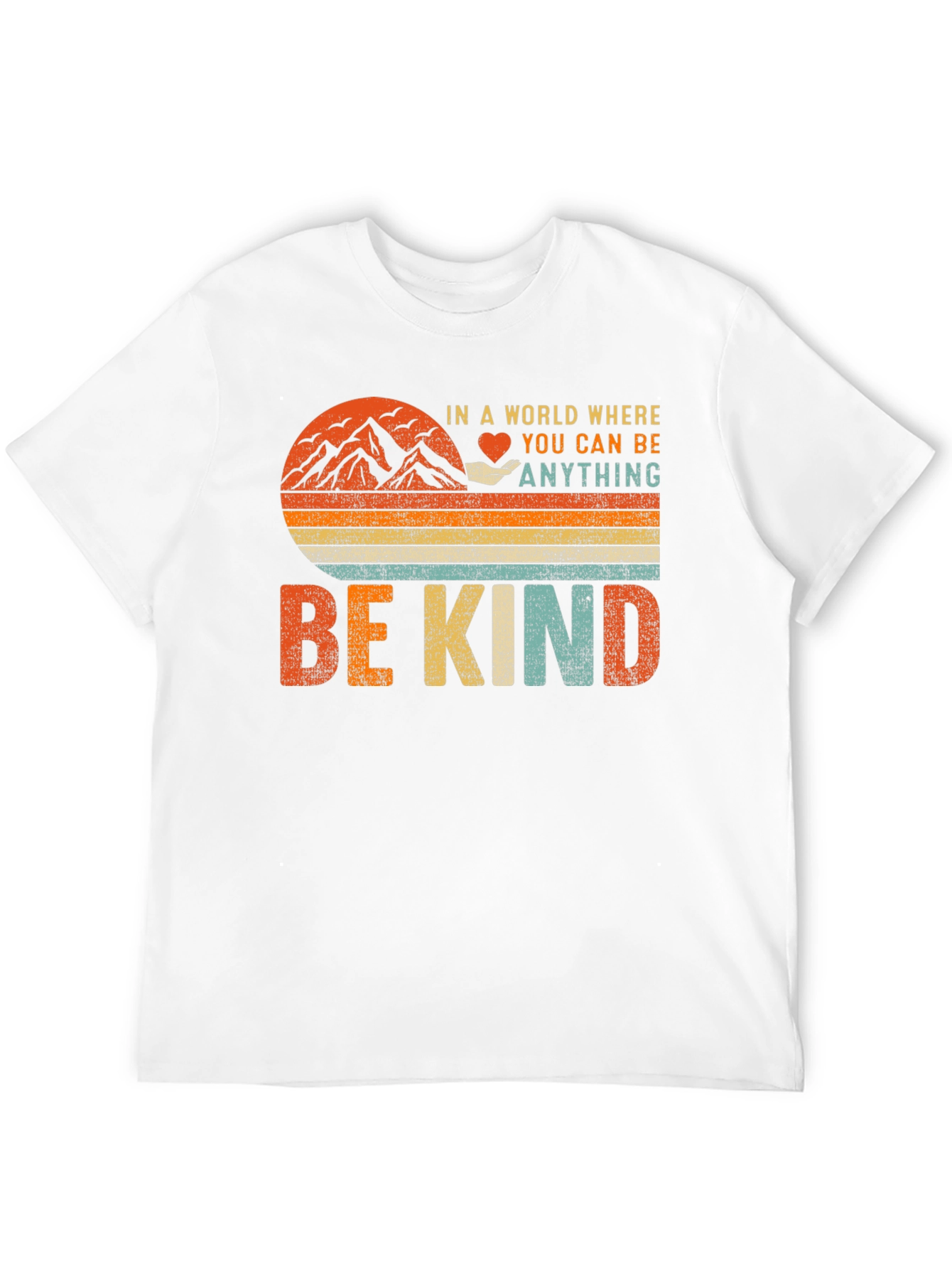 Black Be Kind Graphic T-Shirt - Inspiring Vintage Design view 12