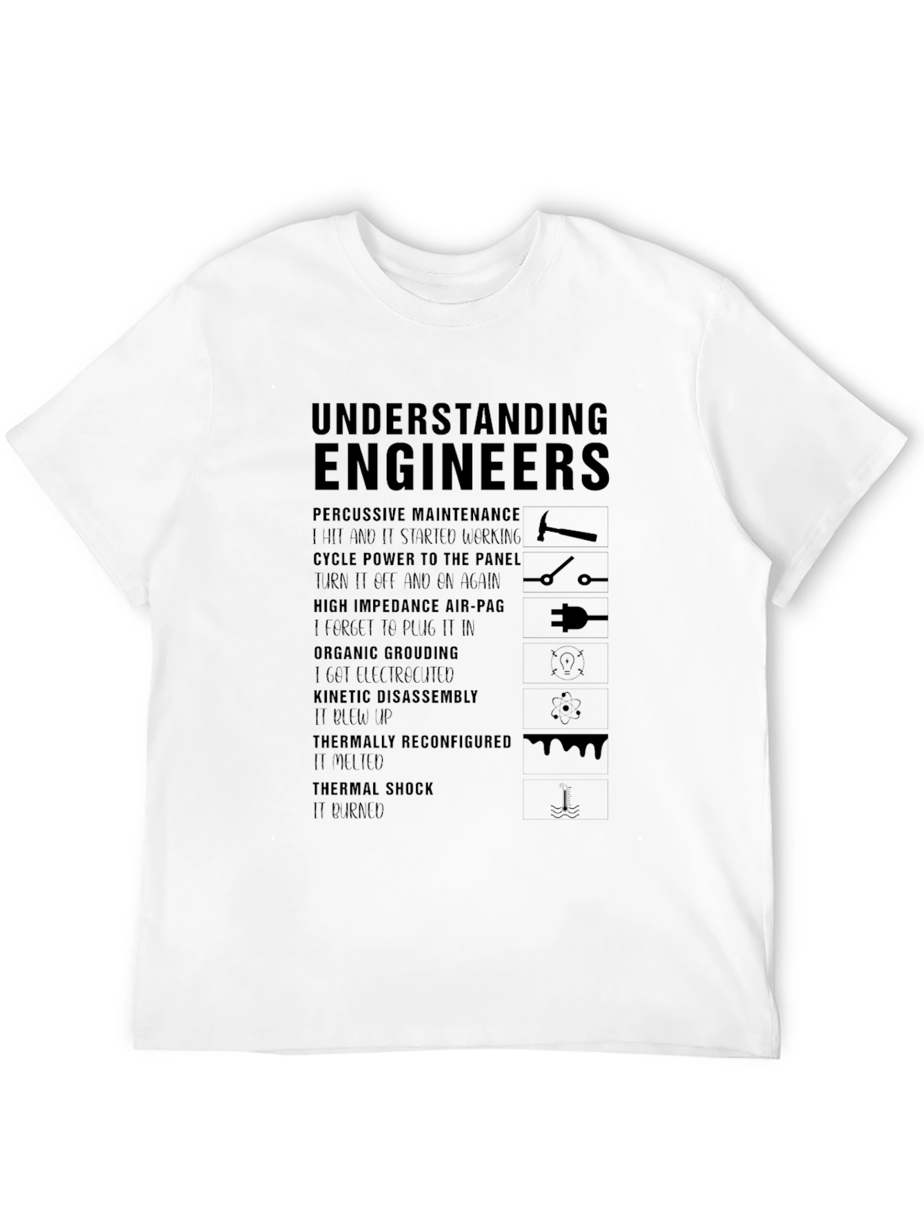 Black Understanding Engineers Black Graphic Tee view 12