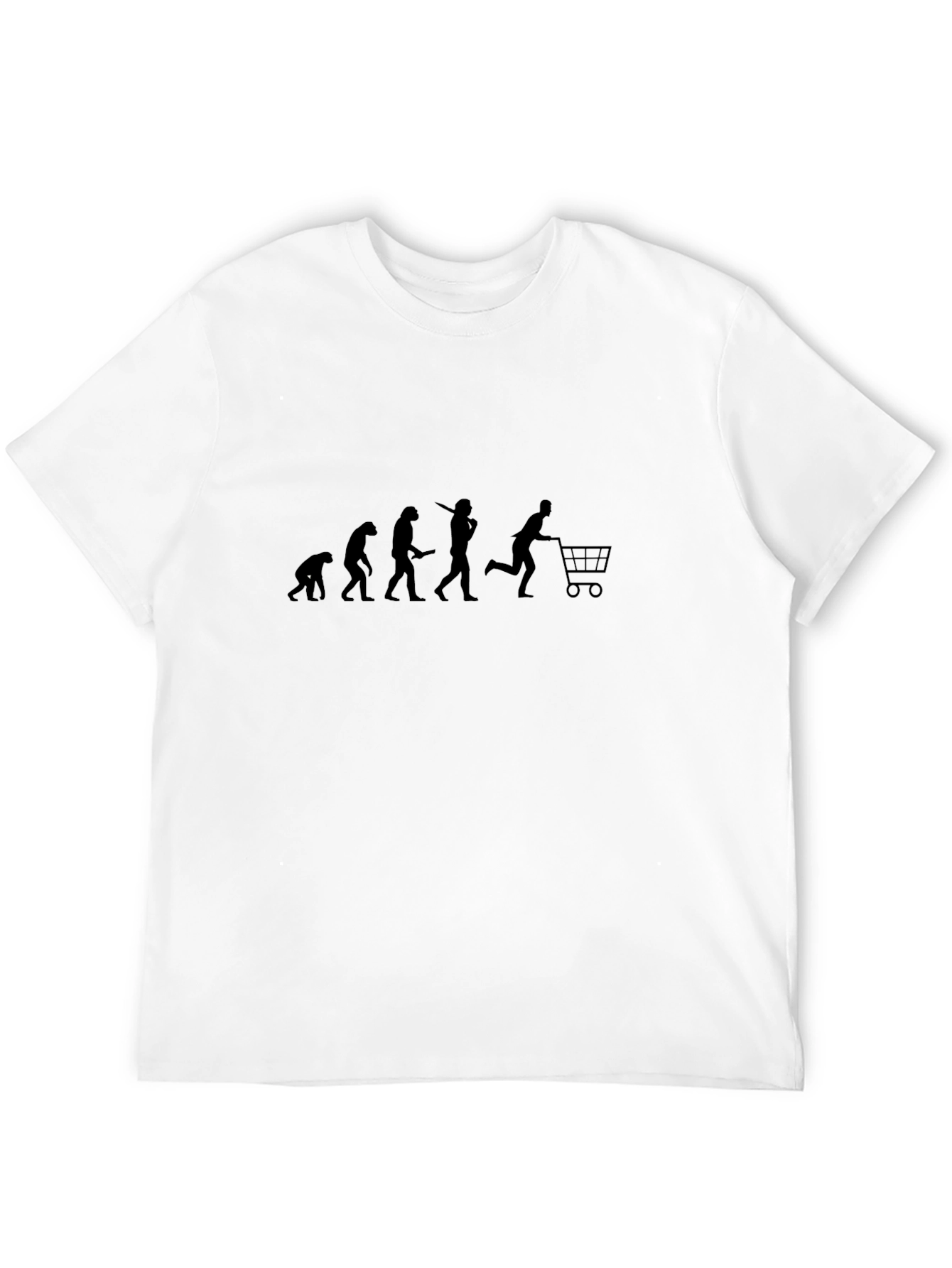 Black Evolution of Shopping T-Shirt view 12