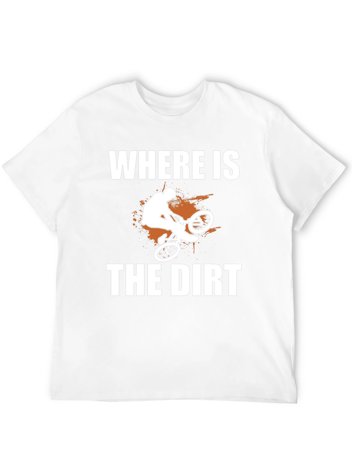 Black Where is the Dirt? Mountain Bike Graphic Tee view 12