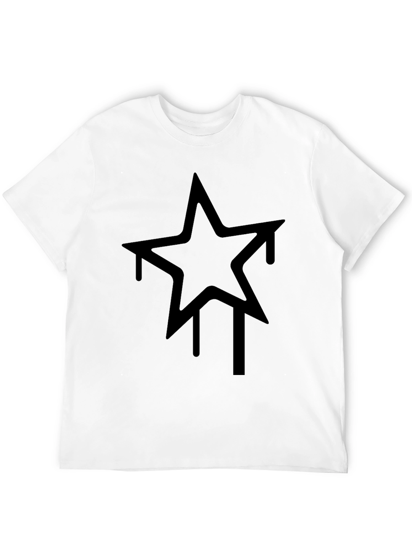 Black Urban Star Graphic Tee - Black view 12