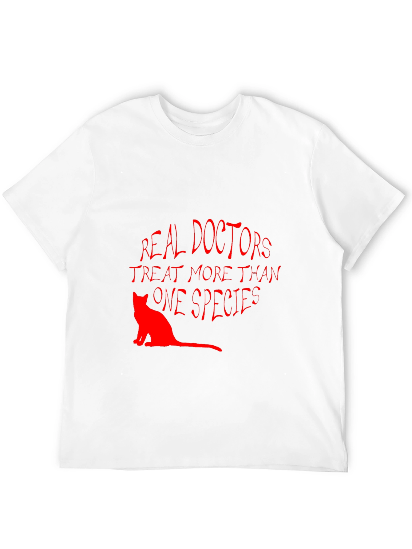 Black Vet T-Shirt: Real Doctors Treat More Than One Species view 12