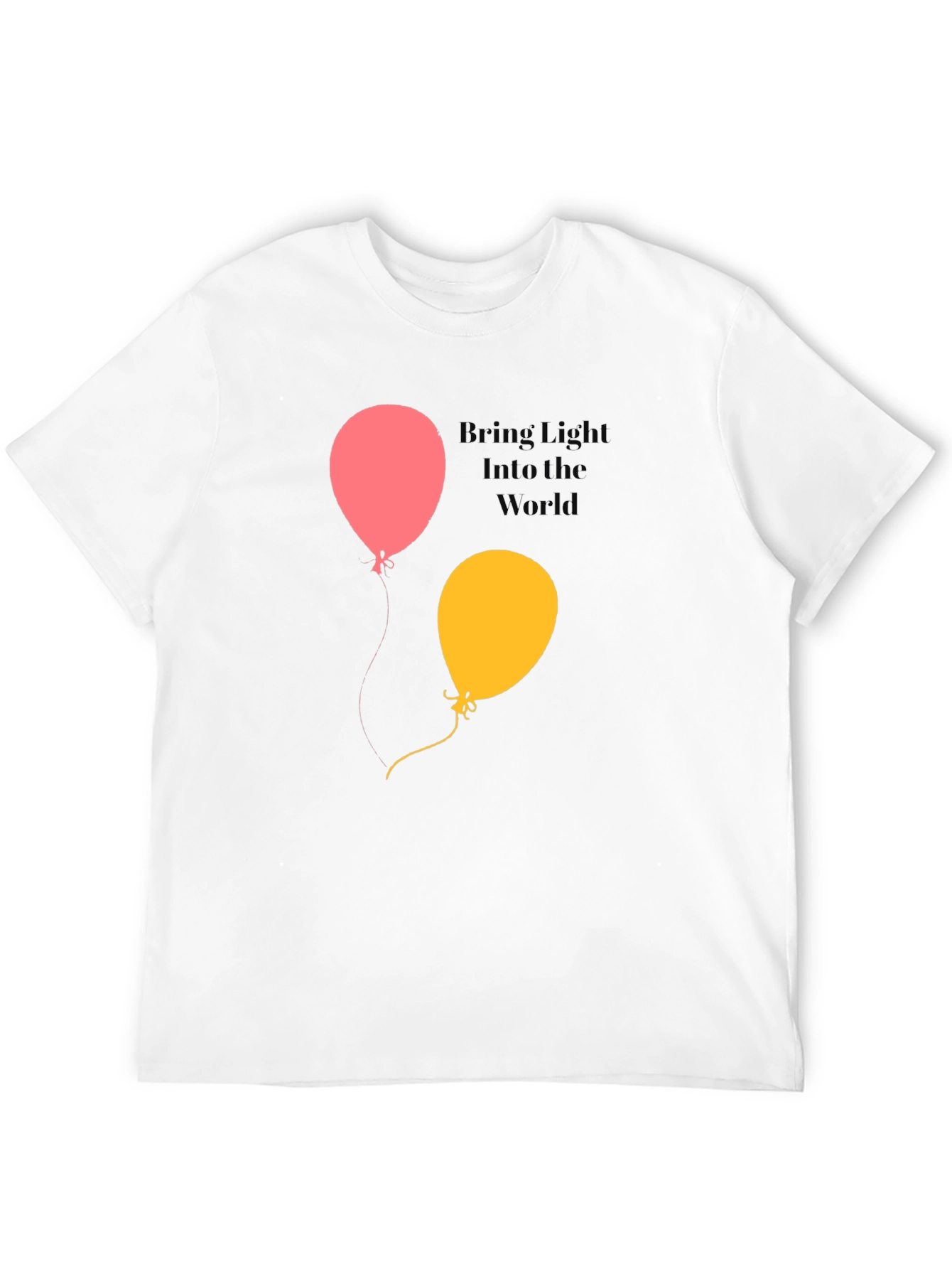 Black Bring Light Into the World Balloon Graphic Tee view 12