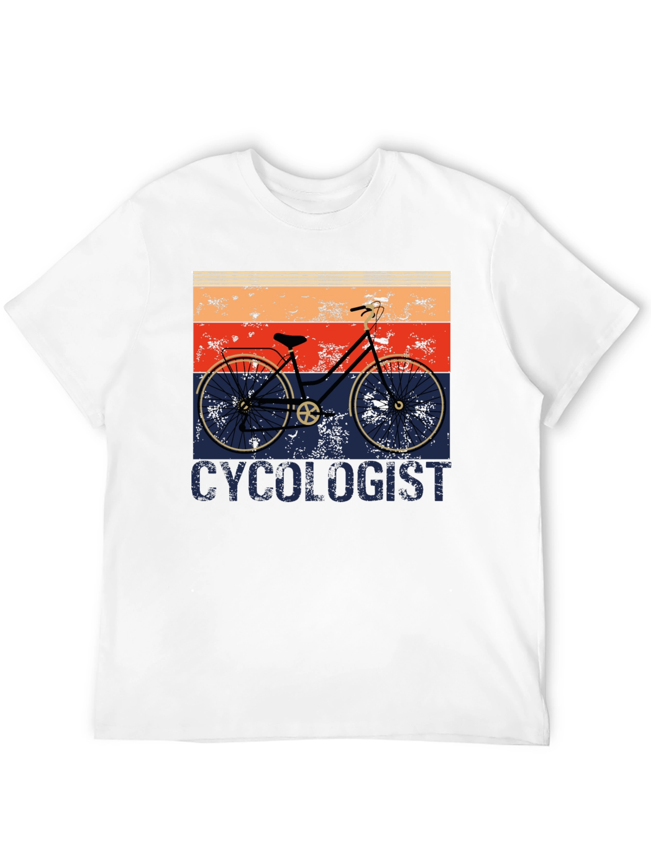 Black Cycologist Retro Cycling T-Shirt view 12