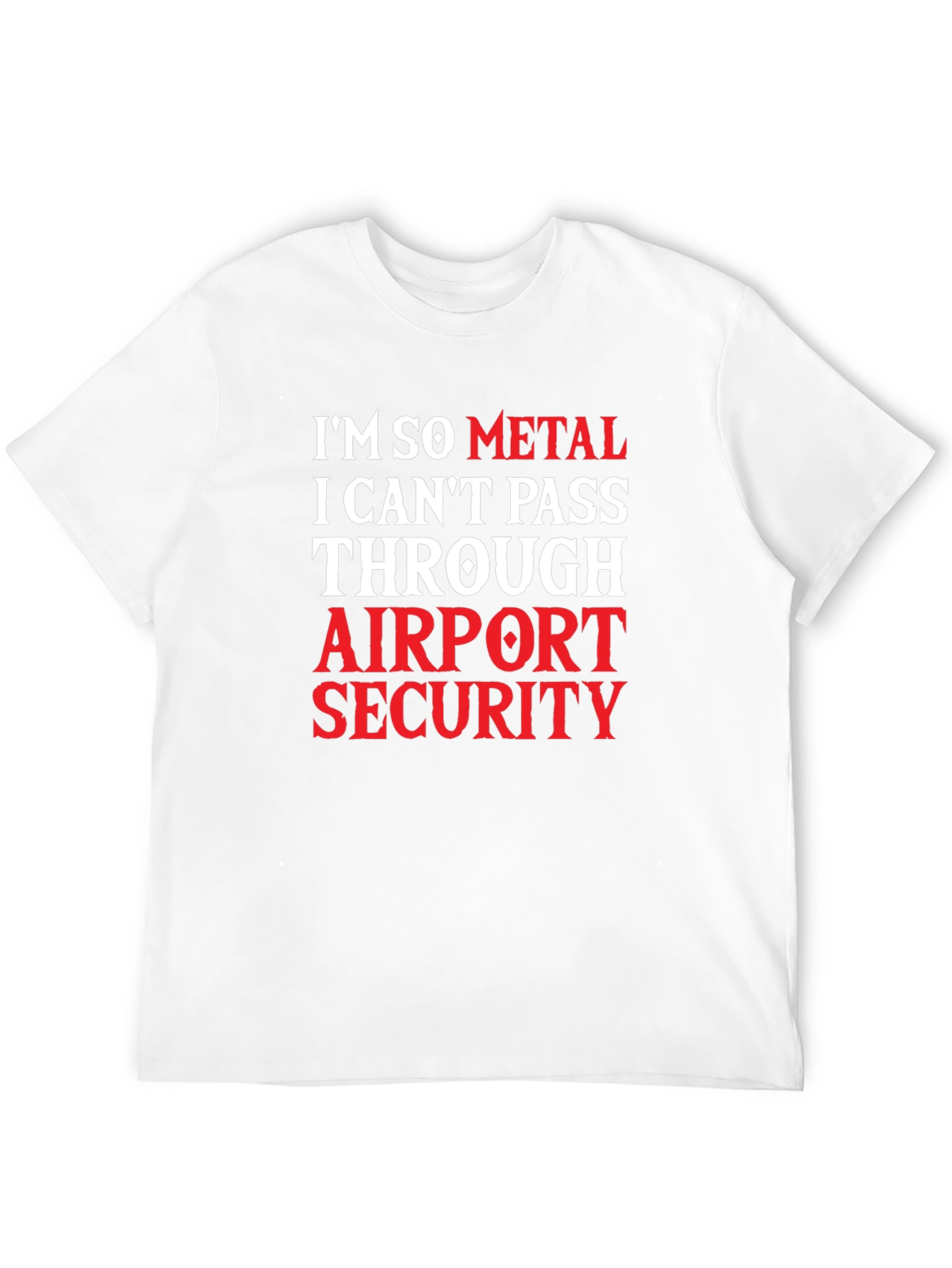 Black I'm So Metal Airport Security Graphic Tee view 12