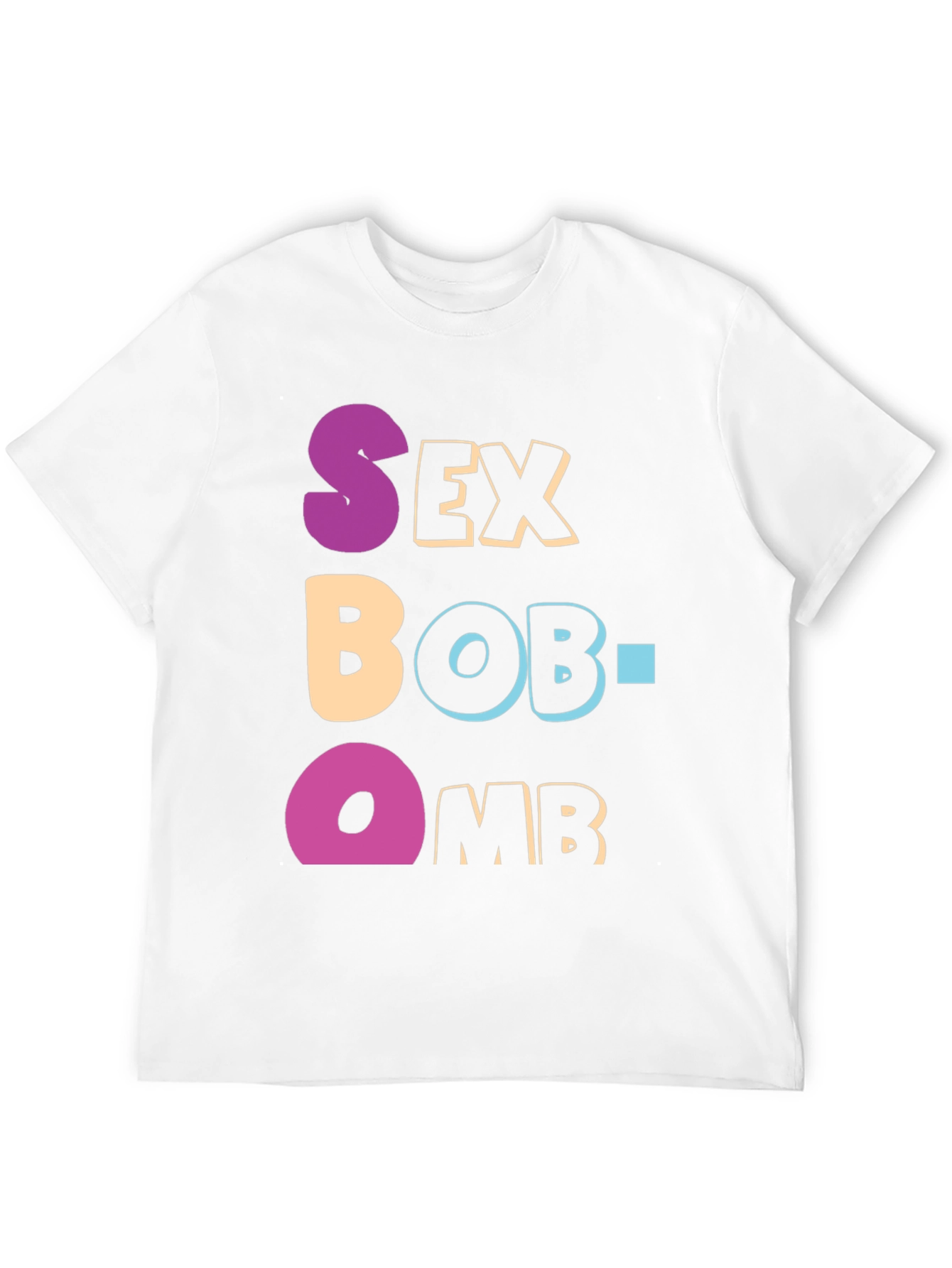 Black Sex Bob-Omb T-Shirt Funny Graphic Tee view 12