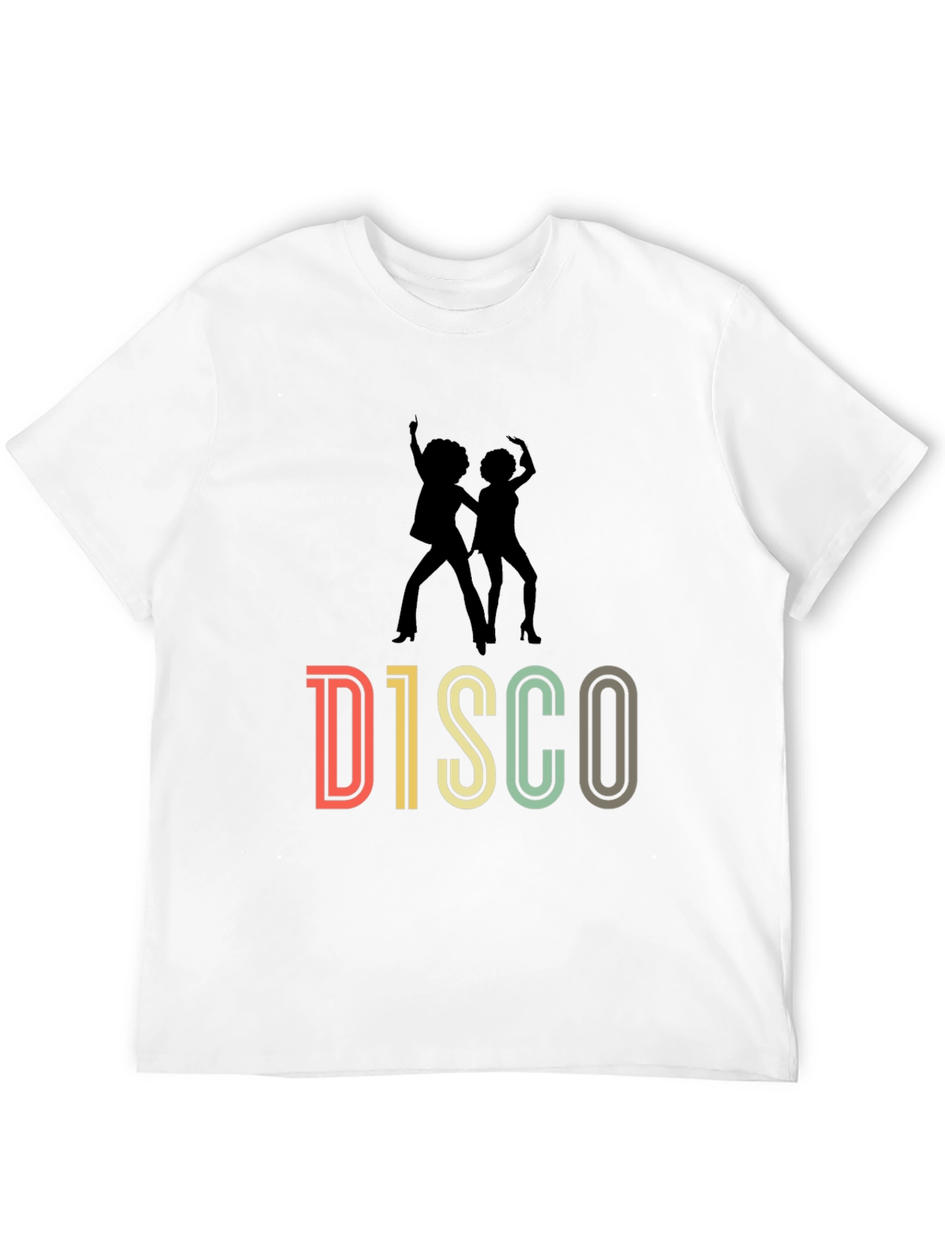 Black Retro Disco T-Shirt - Vintage Dance Design view 12