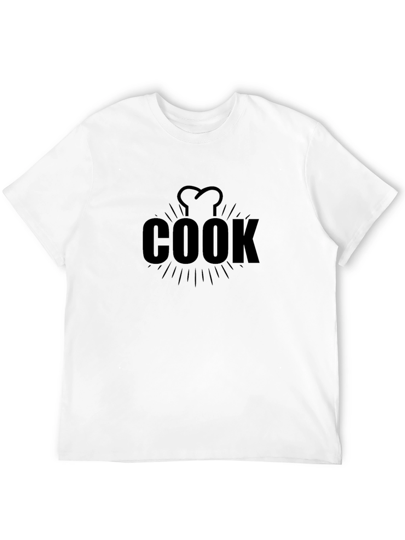 Black Chef Cook T-Shirt - Black, Culinary Design view 12