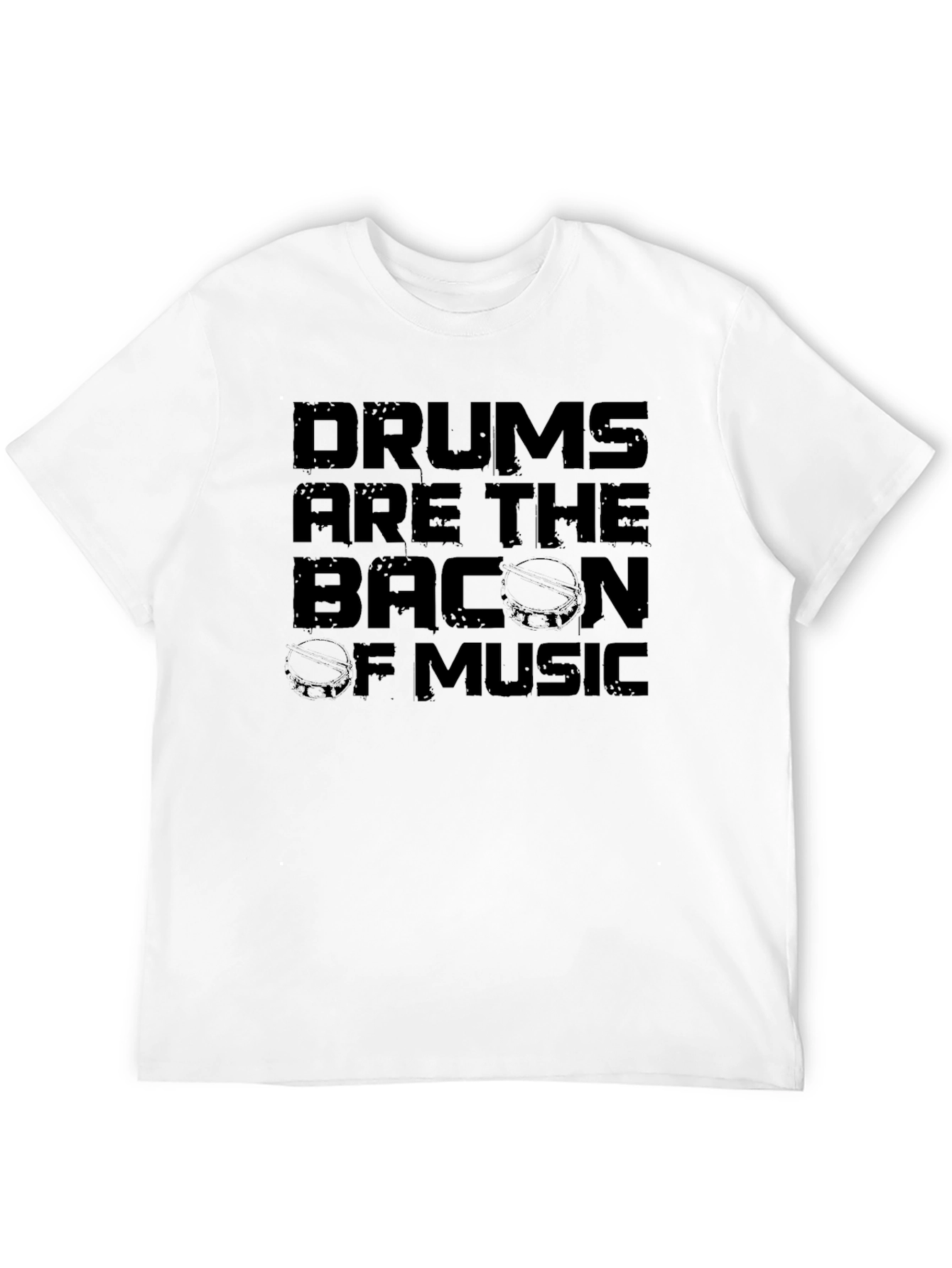 Black Drums are the Bacon of Music Graphic Tee view 12