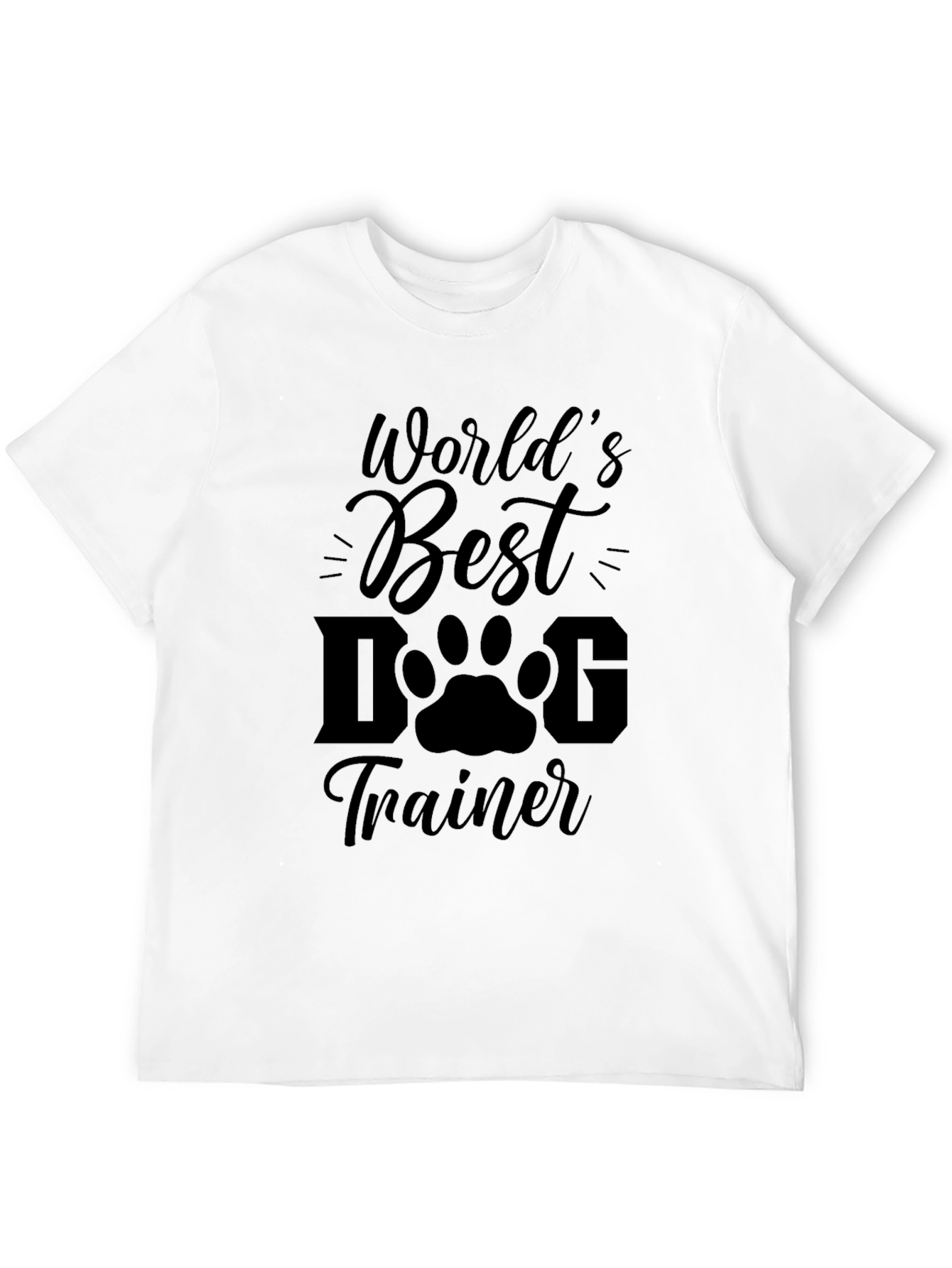 Black World's Best Dog Trainer T-Shirt view 12